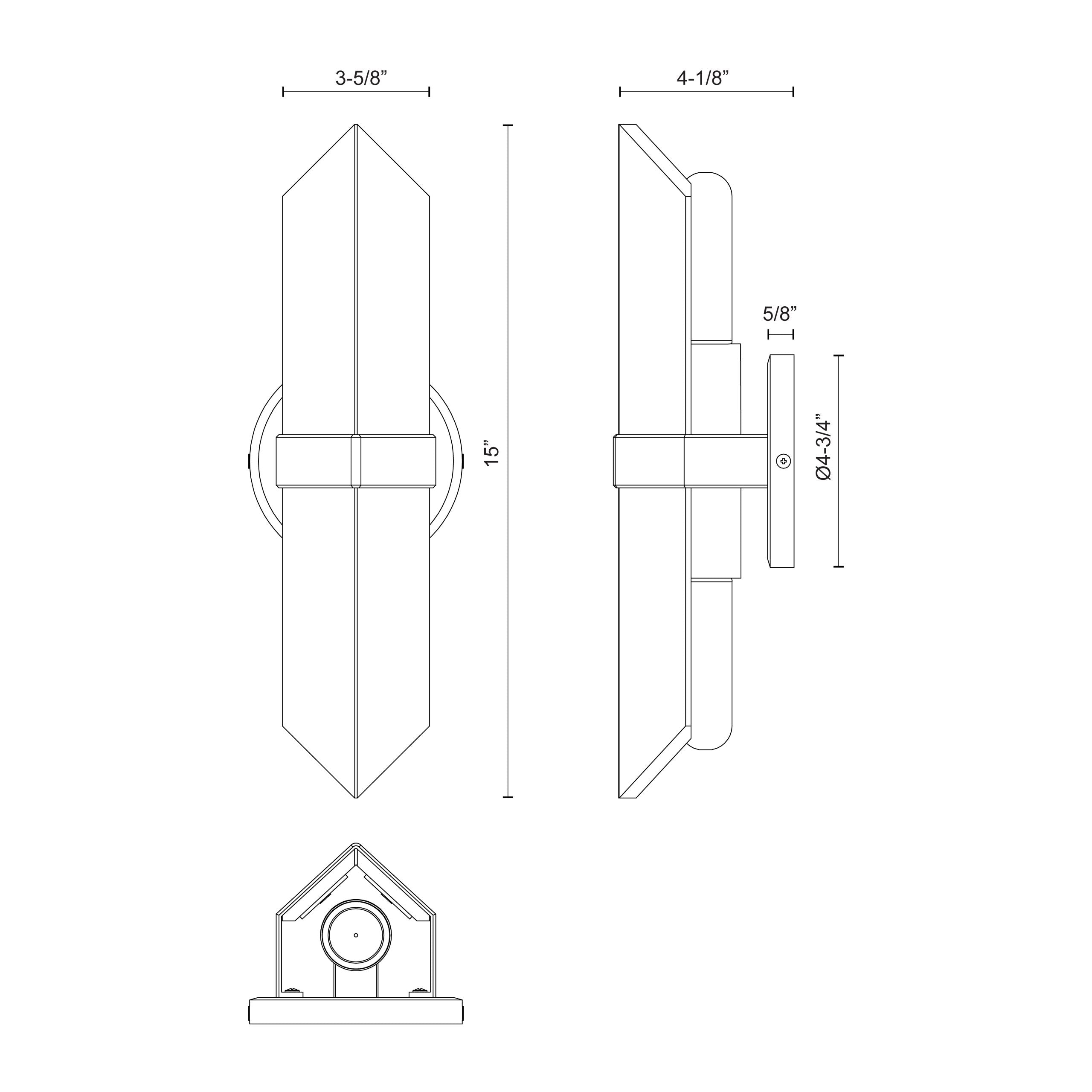 Valencia 15-in Wall/Vanity Light