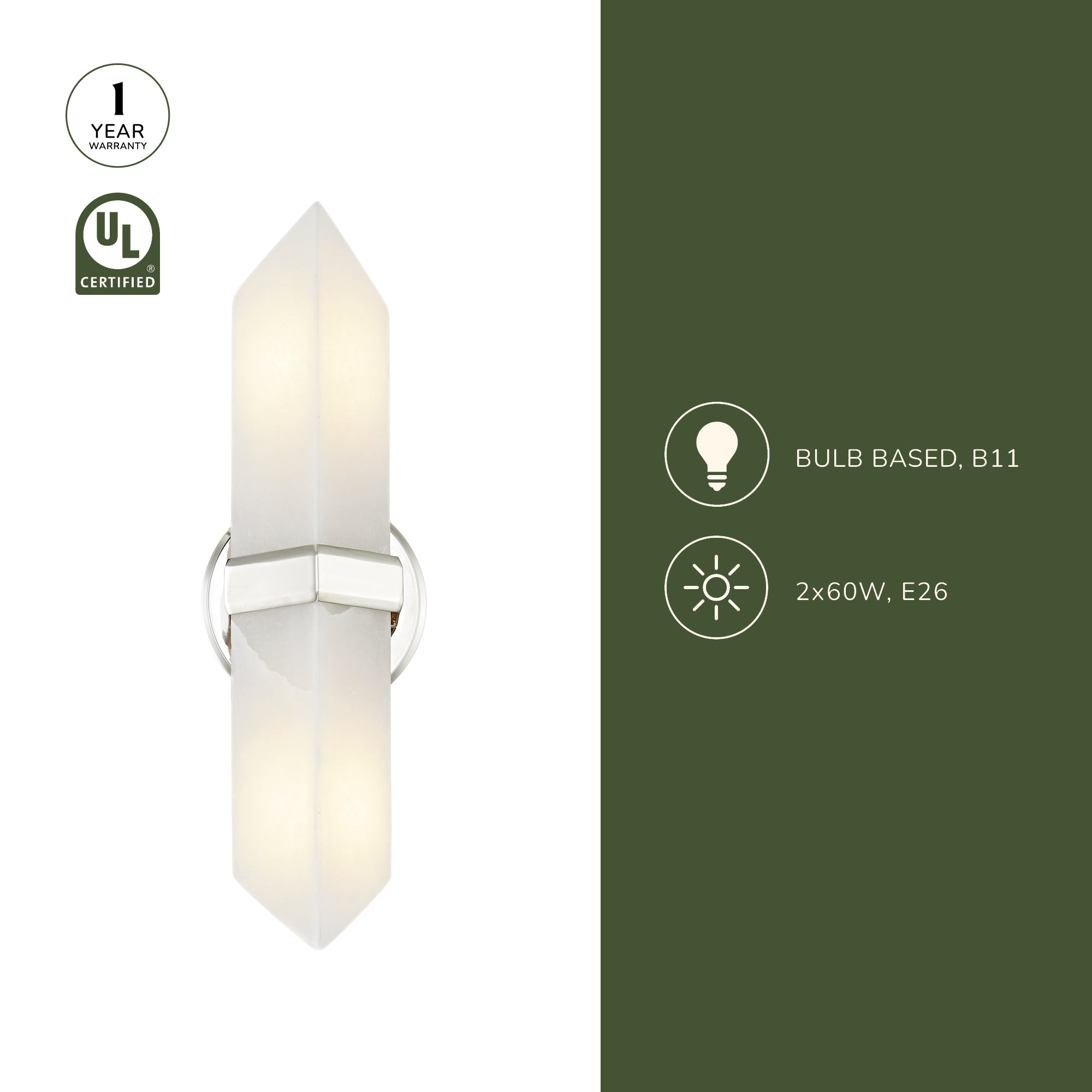 Valencia 15-in Wall/Vanity Light