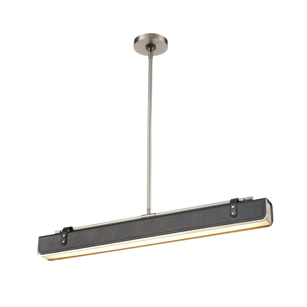 Valise 31-in Pendant — Aged Nickel/Tuxedo Leather