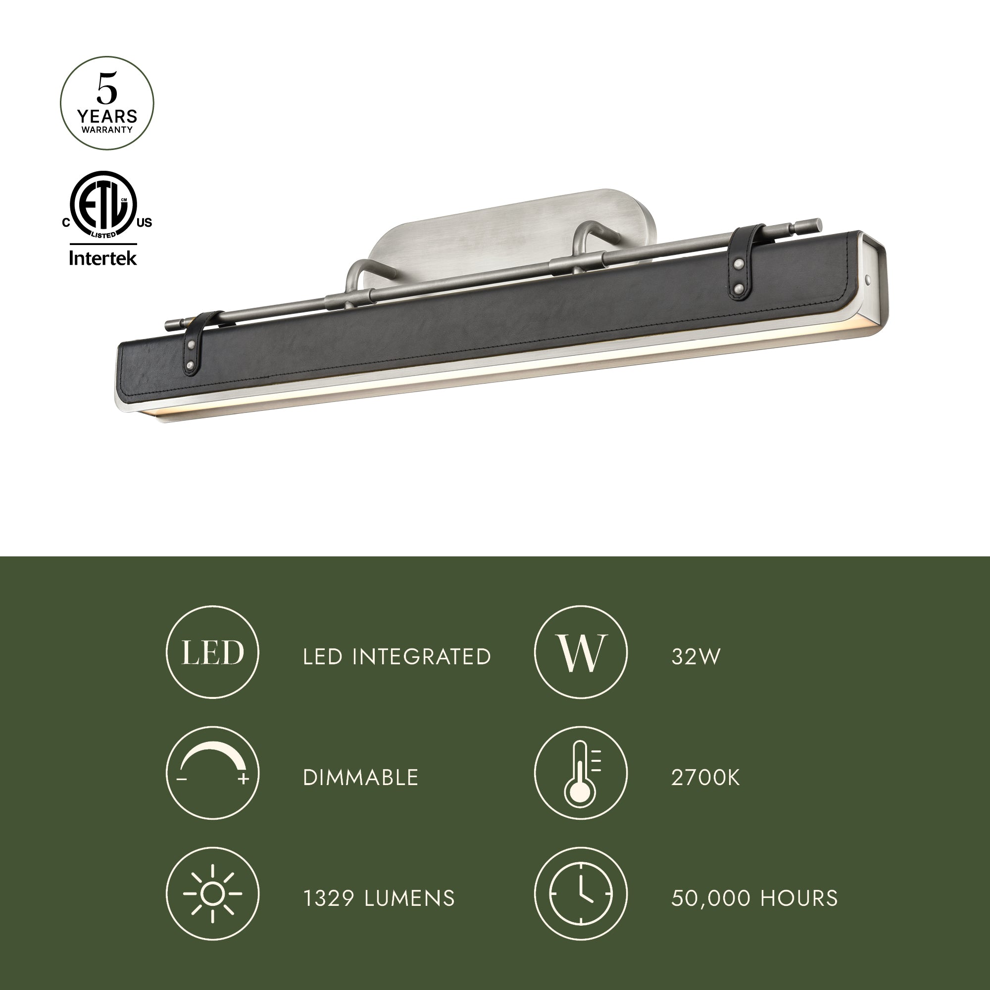 Valise 32-in Wall/Vanity Light