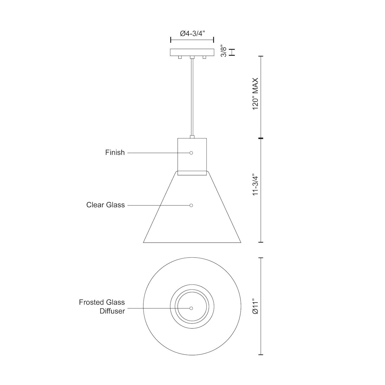 Vanier 11-in Pendant