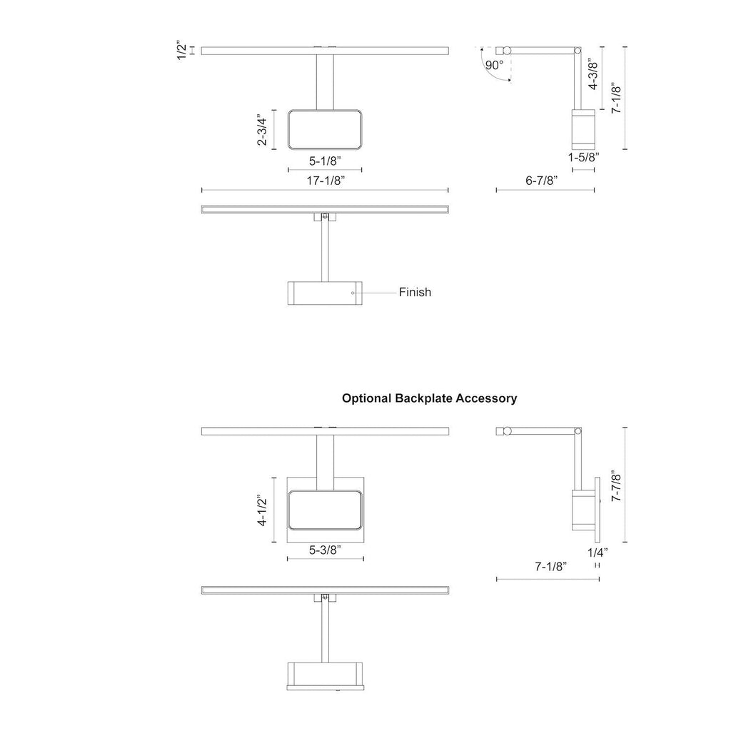 Vega Minor Picture 17-in Wall/Picture Light