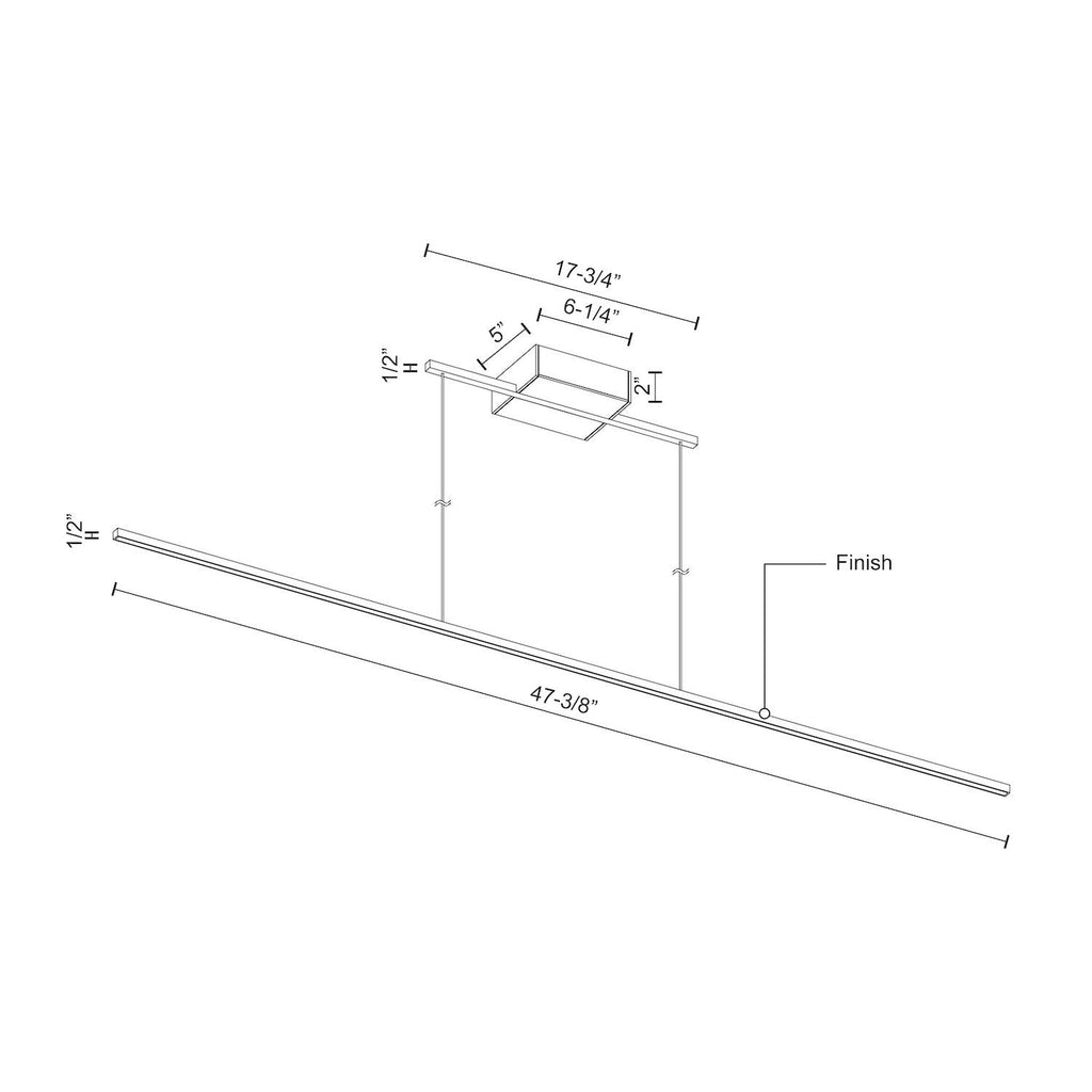 Vega Minor 48-in Linear Pendant