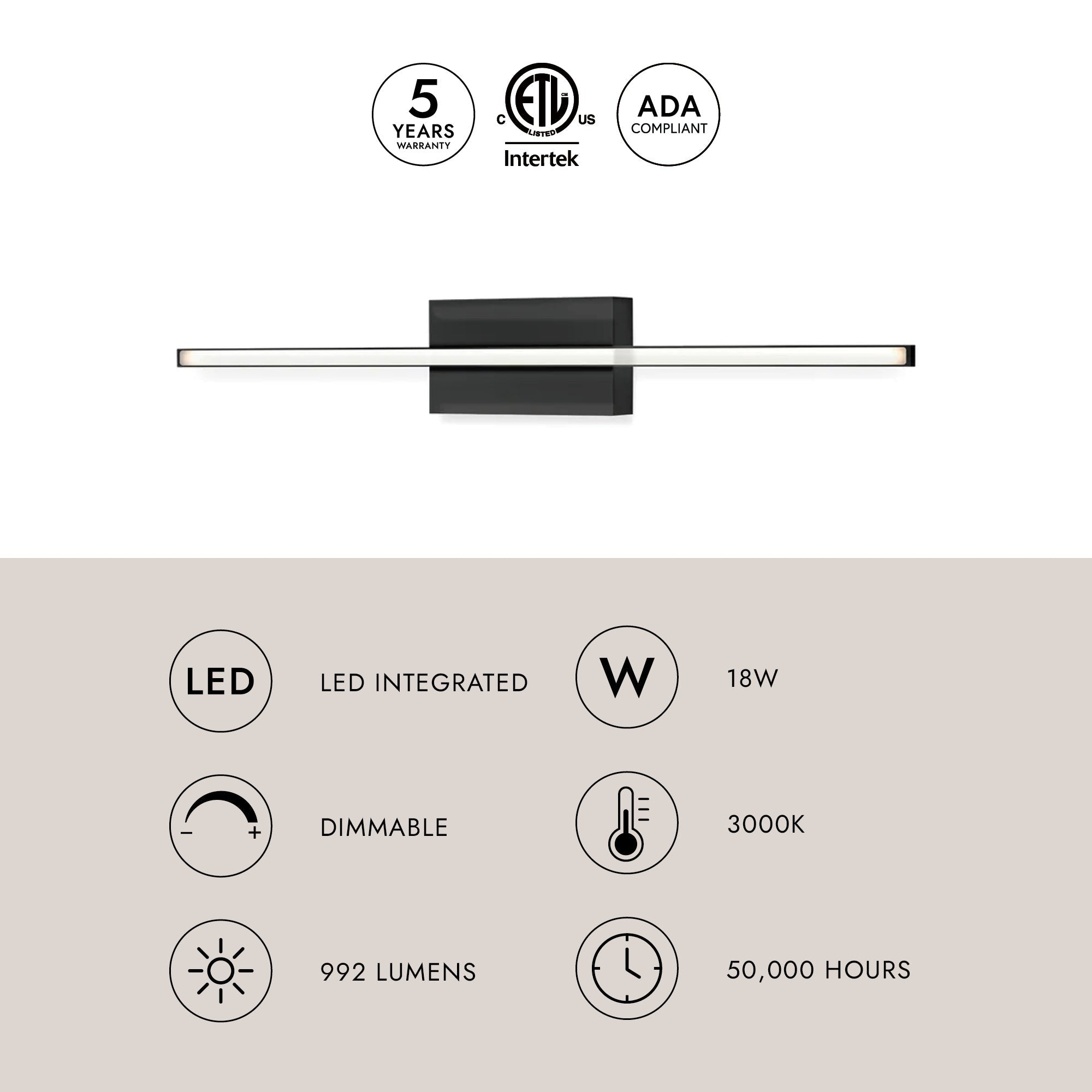 Vega Minor 24-in Wall Sconce