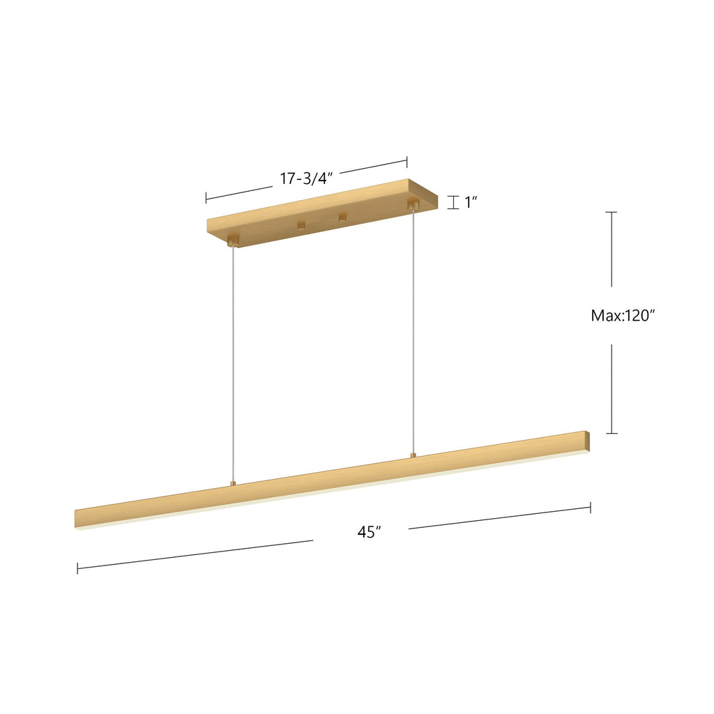 Vega 45-in Linear Pendant