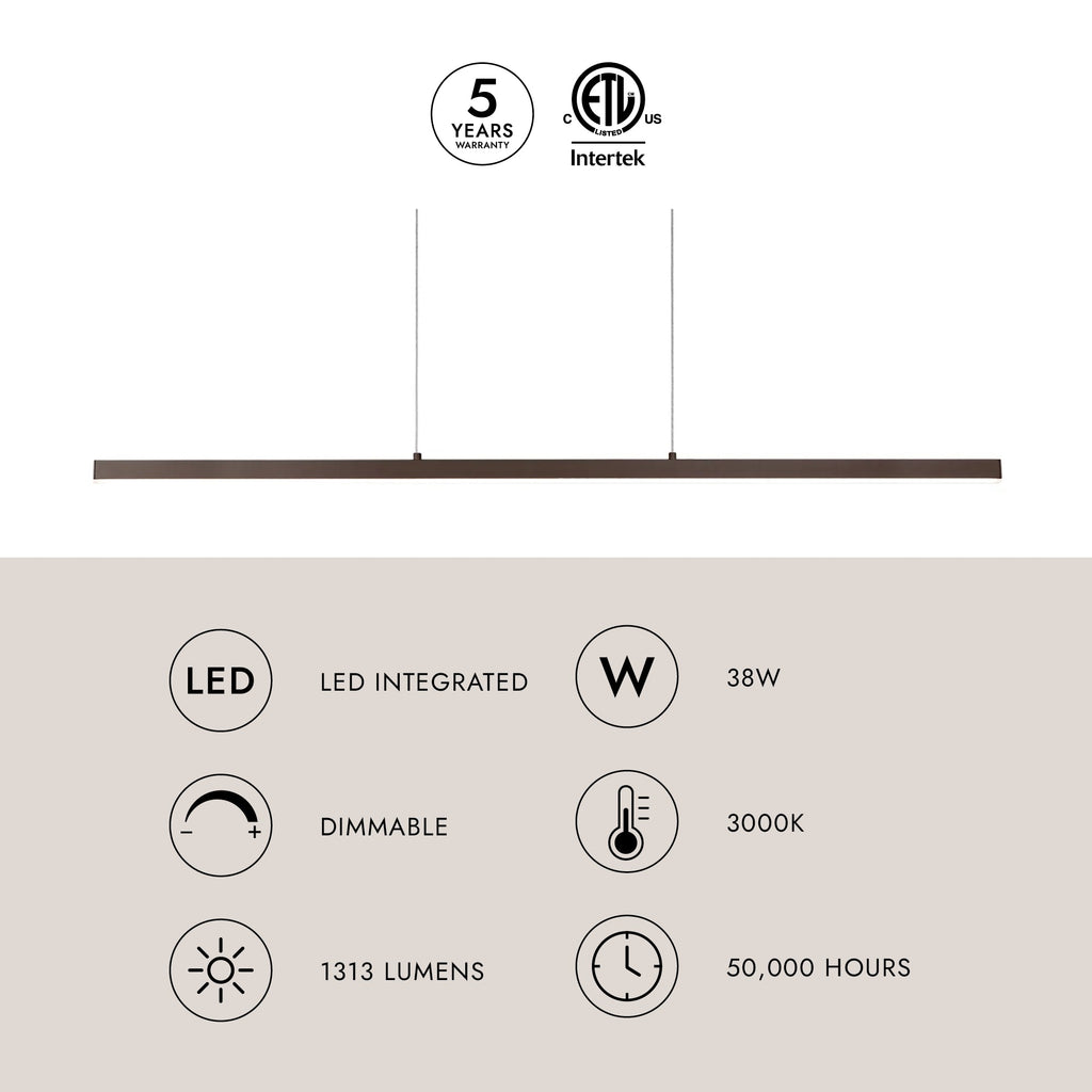 Vega 56-in Linear Pendant