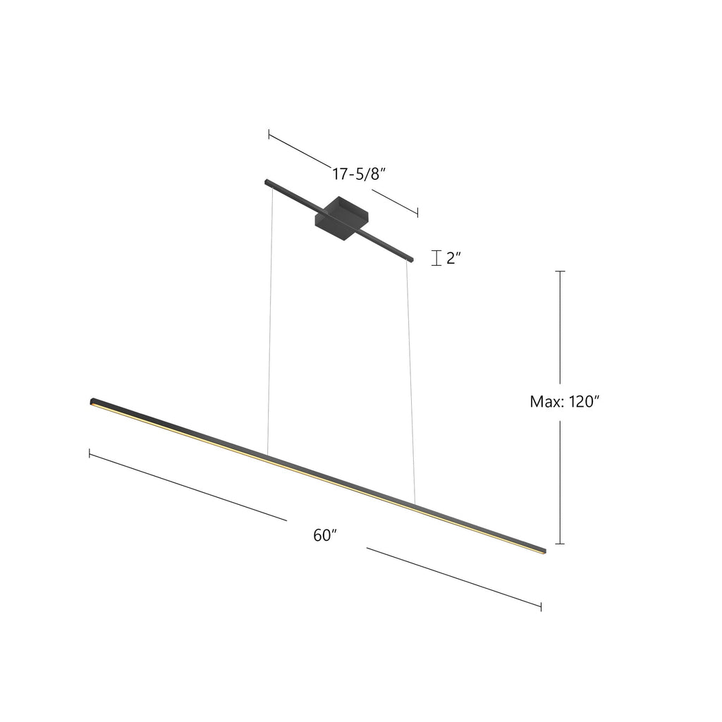 Vega Minor 60-in Linear Pendant