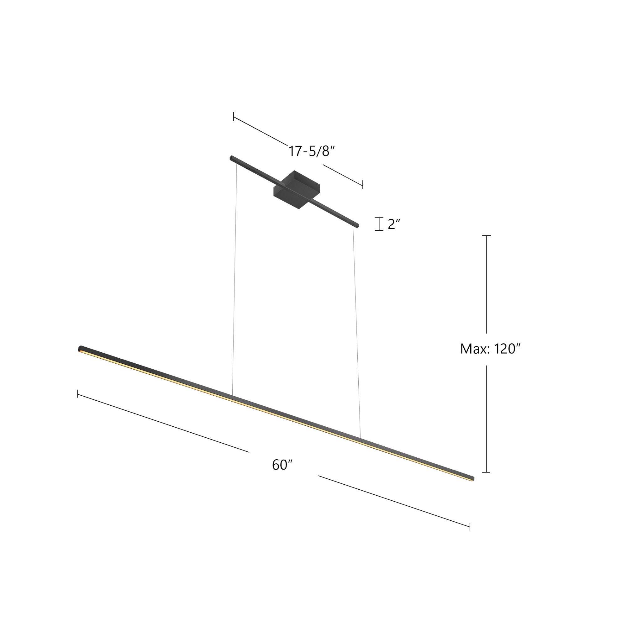 Vega Minor 60-in Linear Pendant