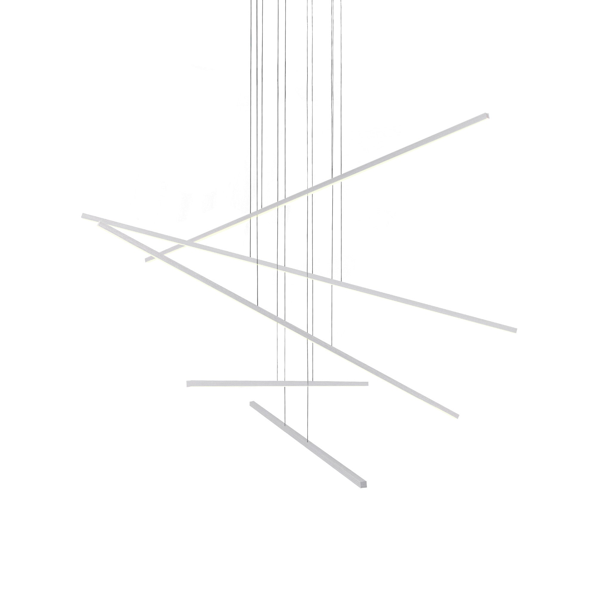 Vega Minor 5 Head Multi Pendant — Brushed Nickel [Universal Voltage and 0-10 Dimming]