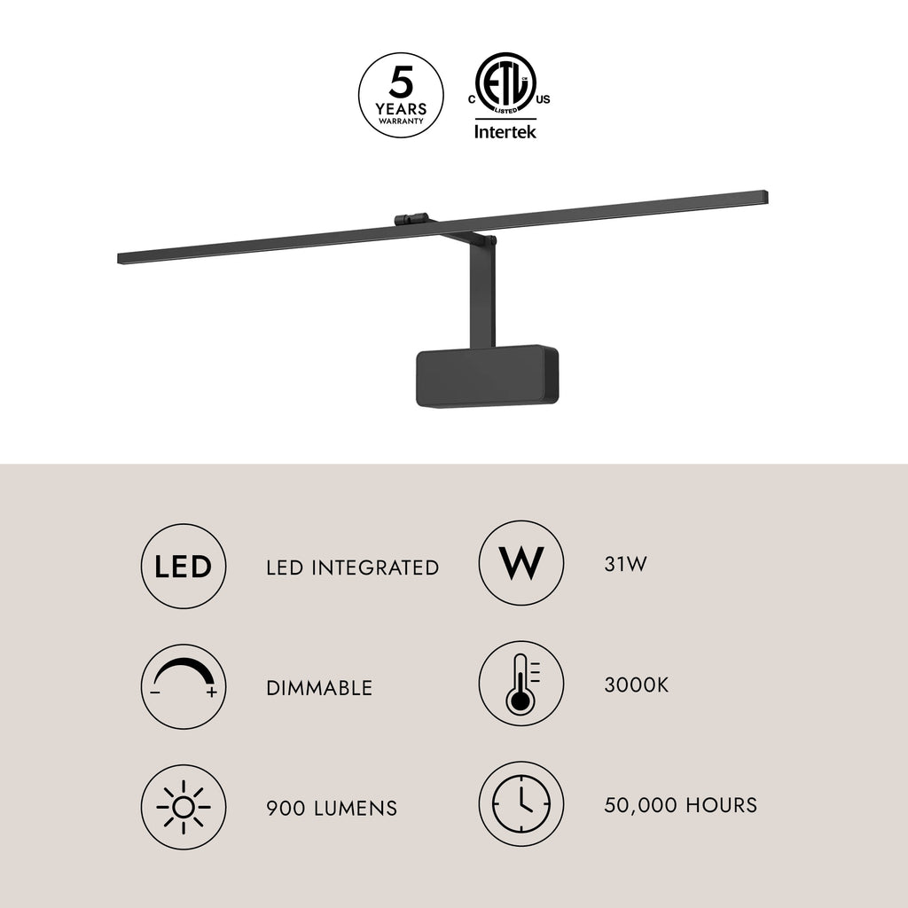 Vega Minor Picture 34-in Wall/Picture Light