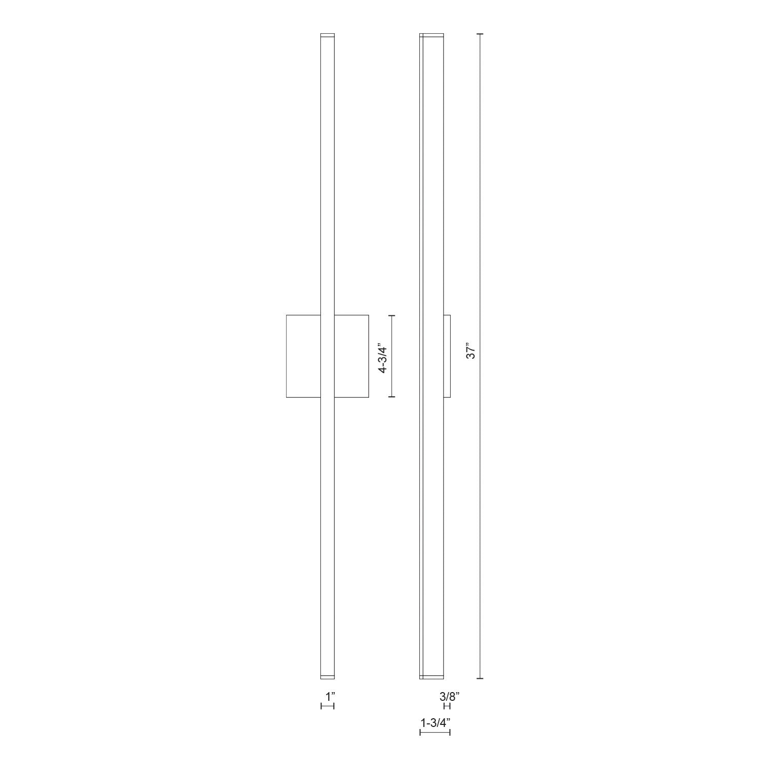 Vega 36-in Wall Sconce