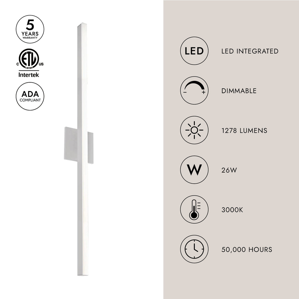 Vega 36-in Wall Sconce