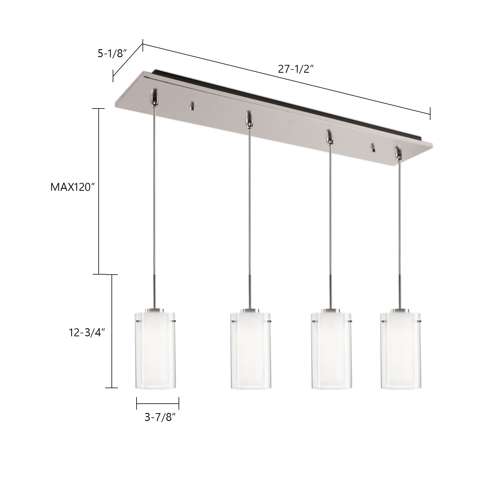 Verona 4-in 4 Head Multi Pendant