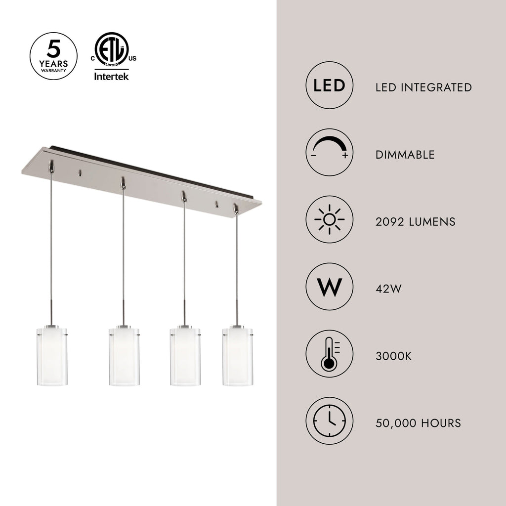 Verona 4-in 4 Head Multi Pendant