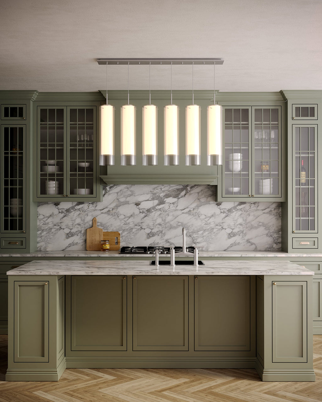 Verona 5-in 6 Head Multi Pendant