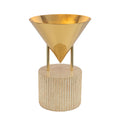 Versus 15-in Table Lamp — Patina Brass