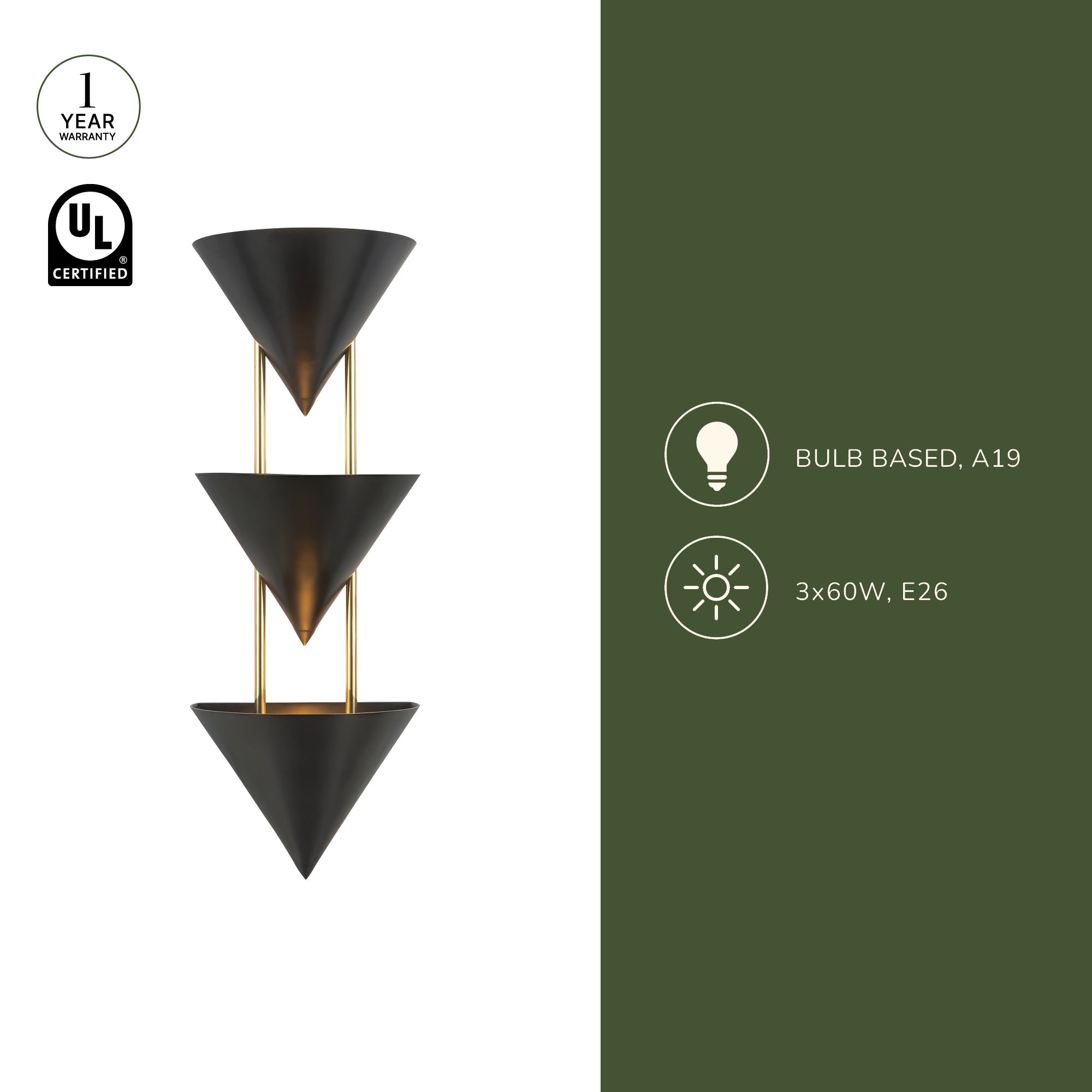 Versus 28-in Wall Sconce