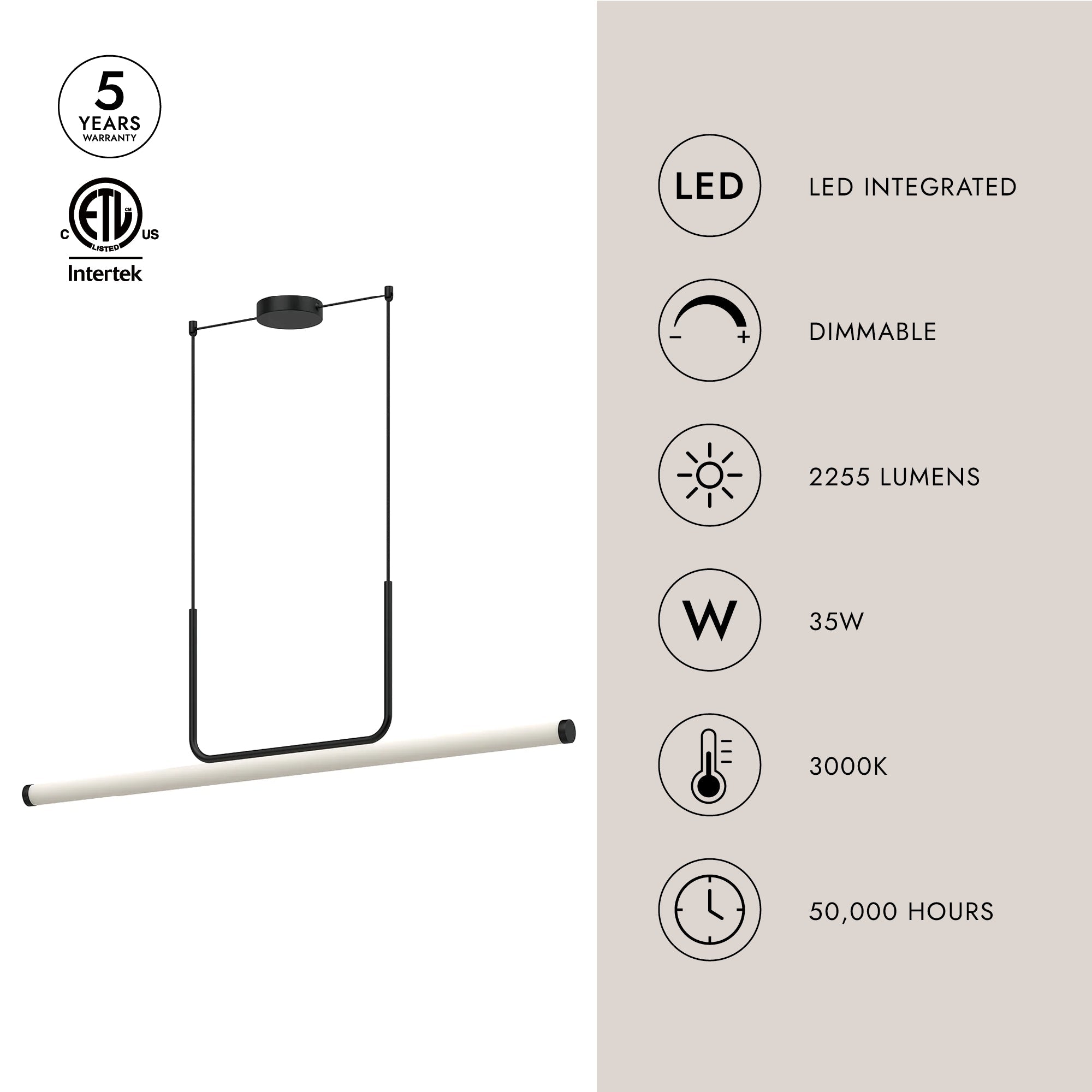 Vesper 48-in Linear Pendant