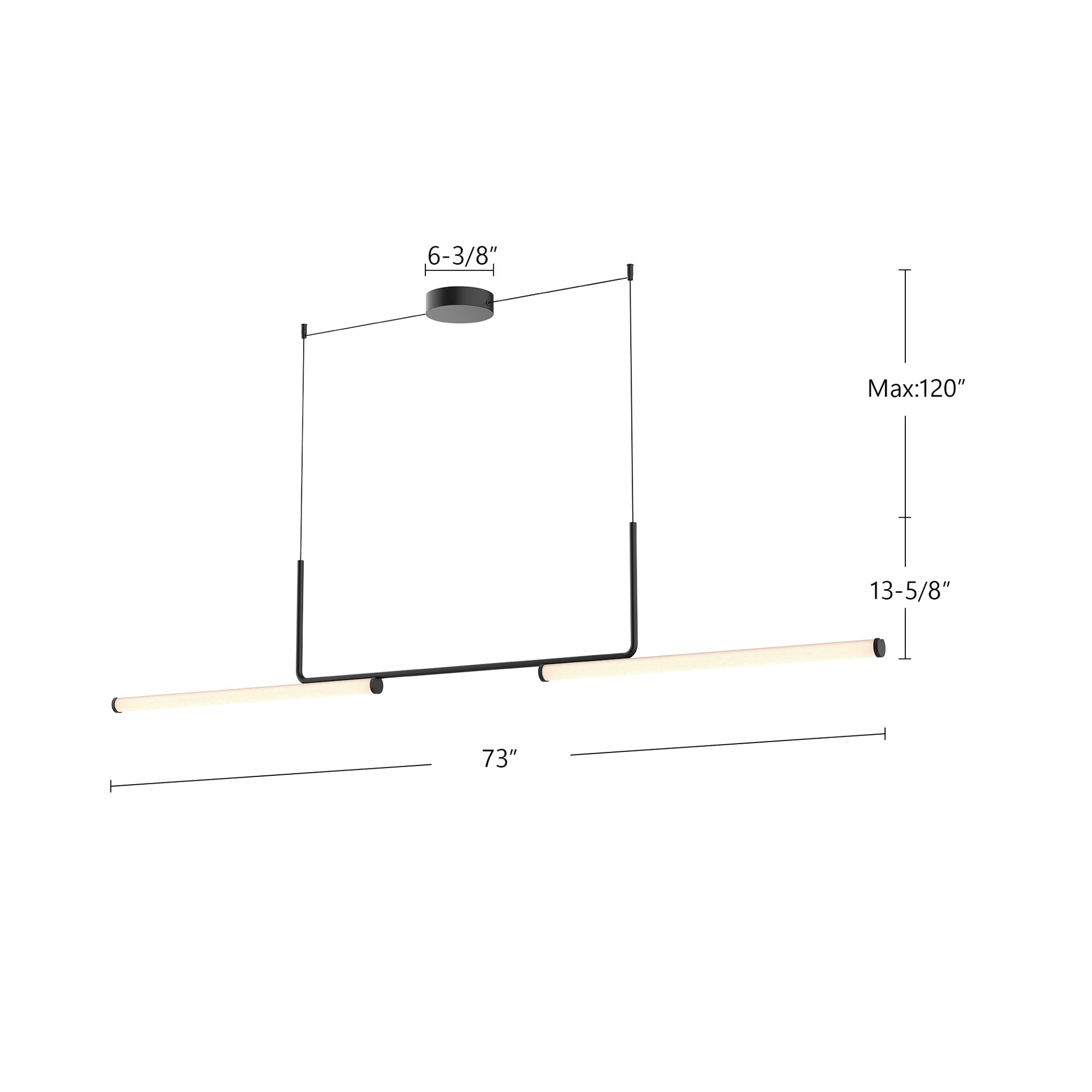 Vesper 73-in Linear Pendant