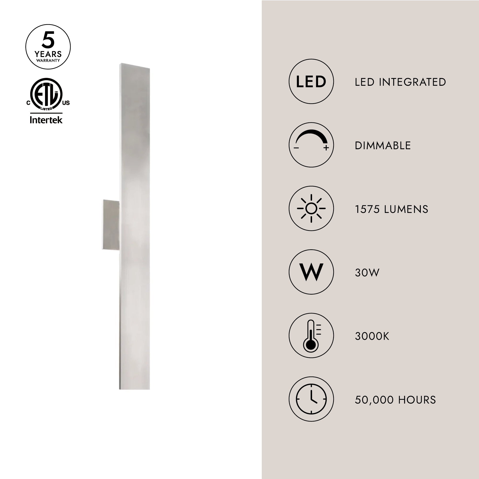Vesta 28-in All-terior Wall Light
