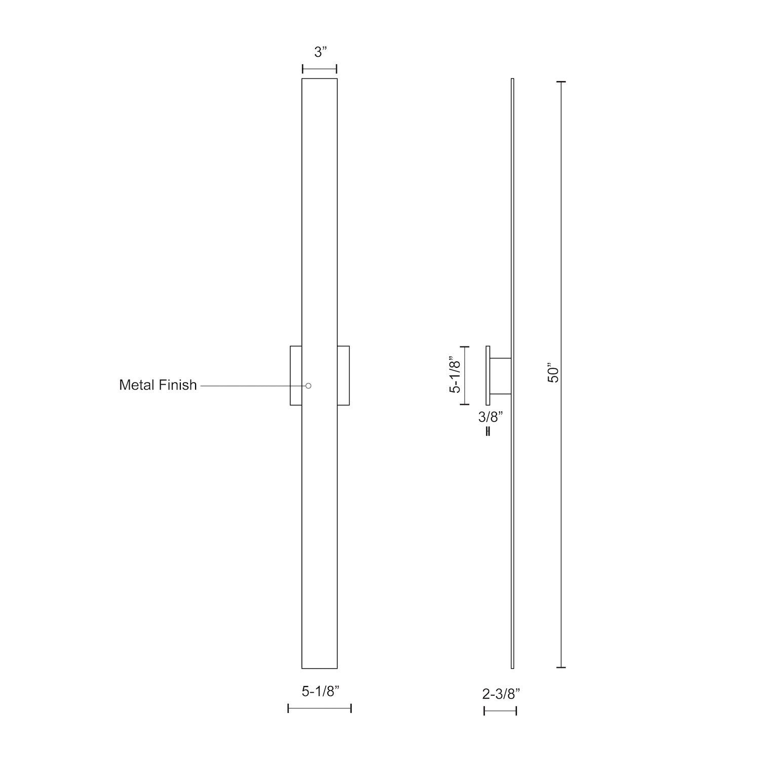 Vesta 50-in All-terior Wall Light
