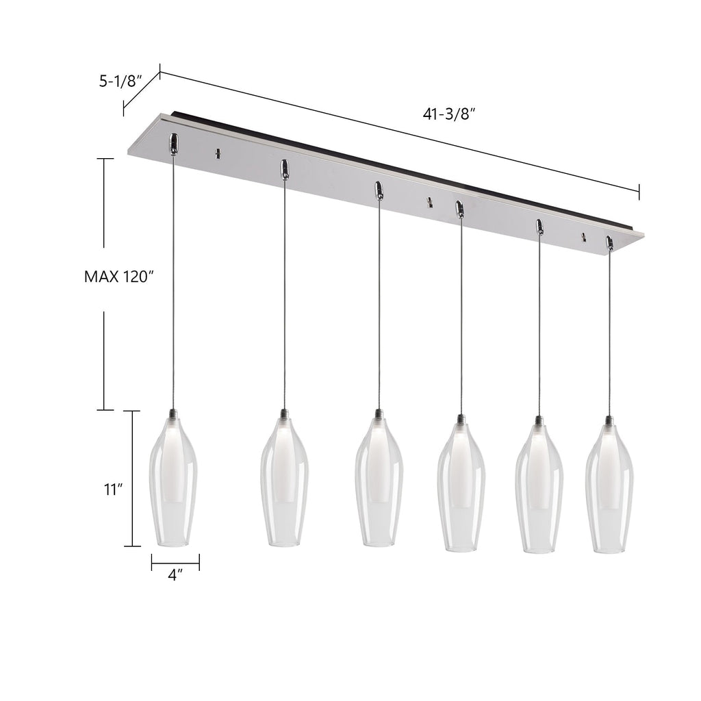 Victoria 4-in 6 Head Multi Pendant