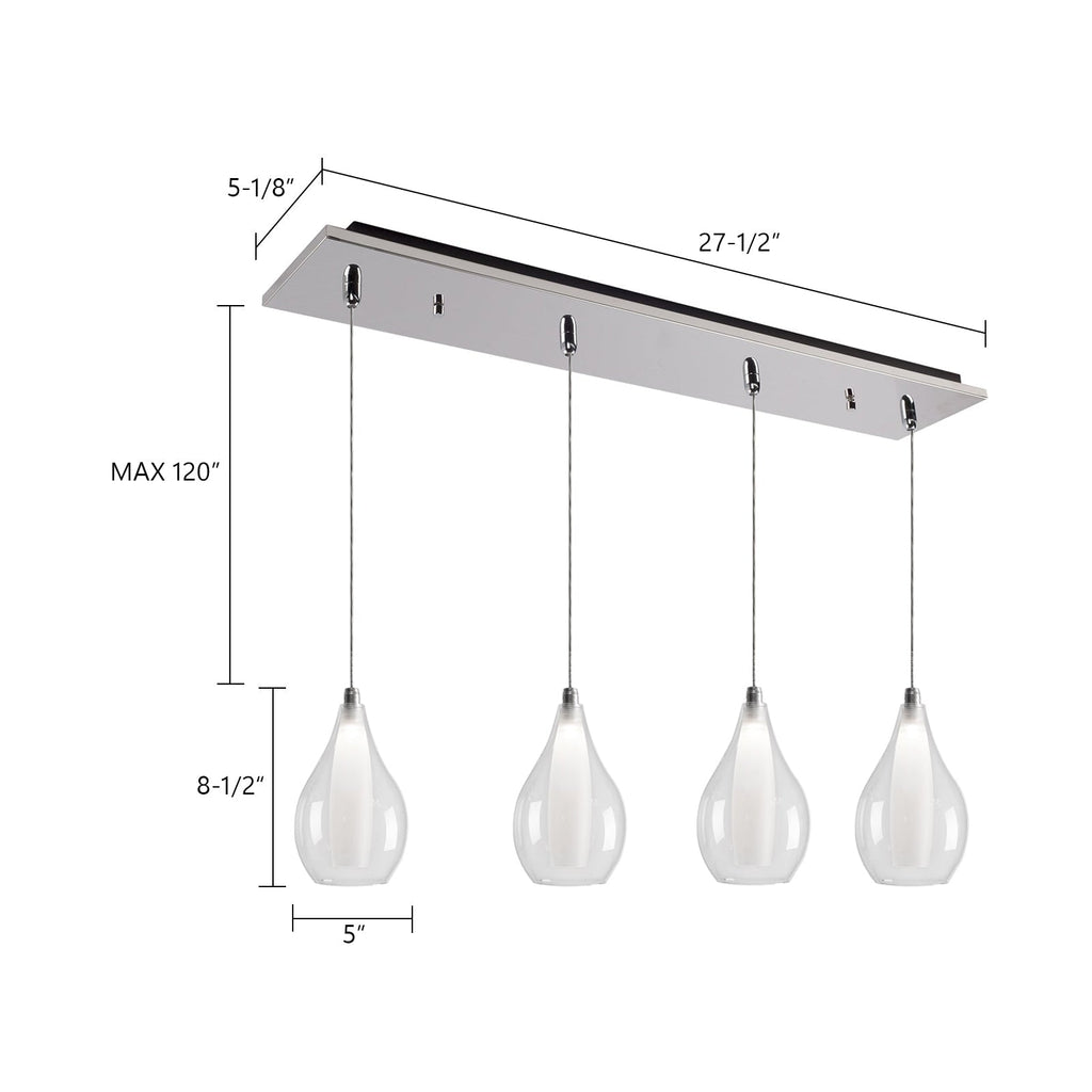 Victoria 5-in 4 Head Multi Pendant