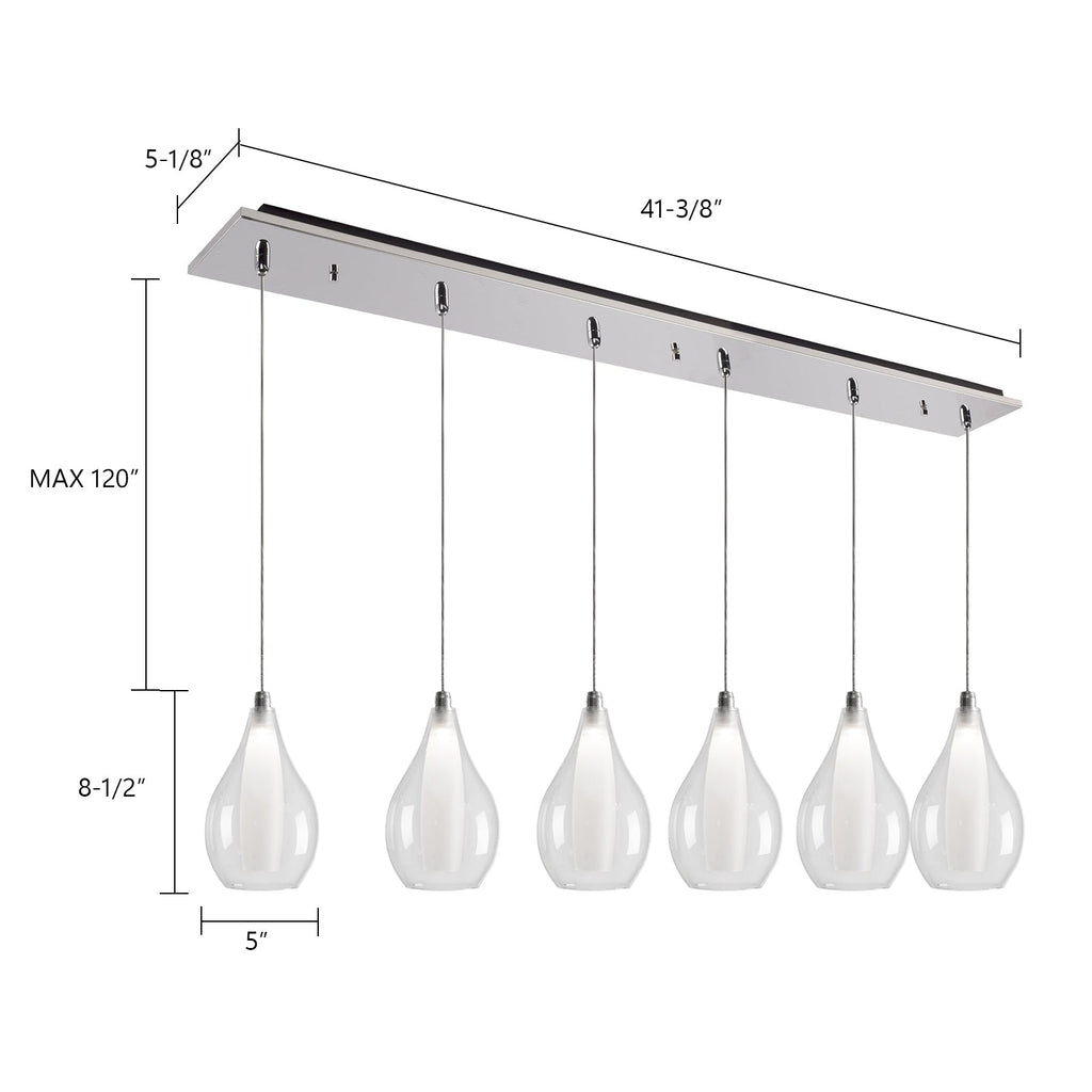 Victoria 5-in 6 Head Multi Pendant