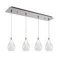 Victoria 5-in 4 Head Multi Pendant — Chrome
