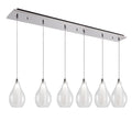 Victoria 5-in 6 Head Multi Pendant — Chrome
