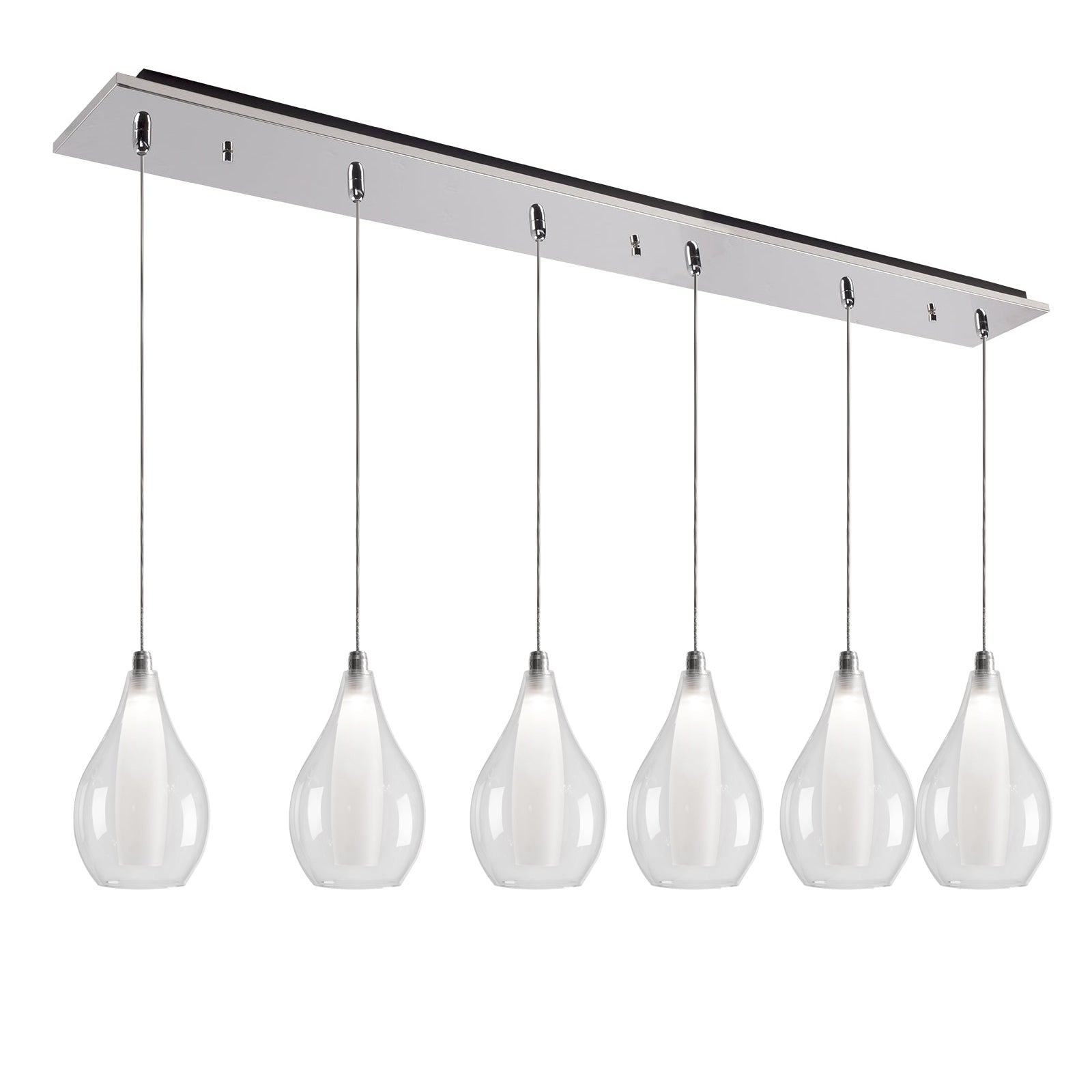 Victoria 5-in 6 Head Multi Pendant — Chrome