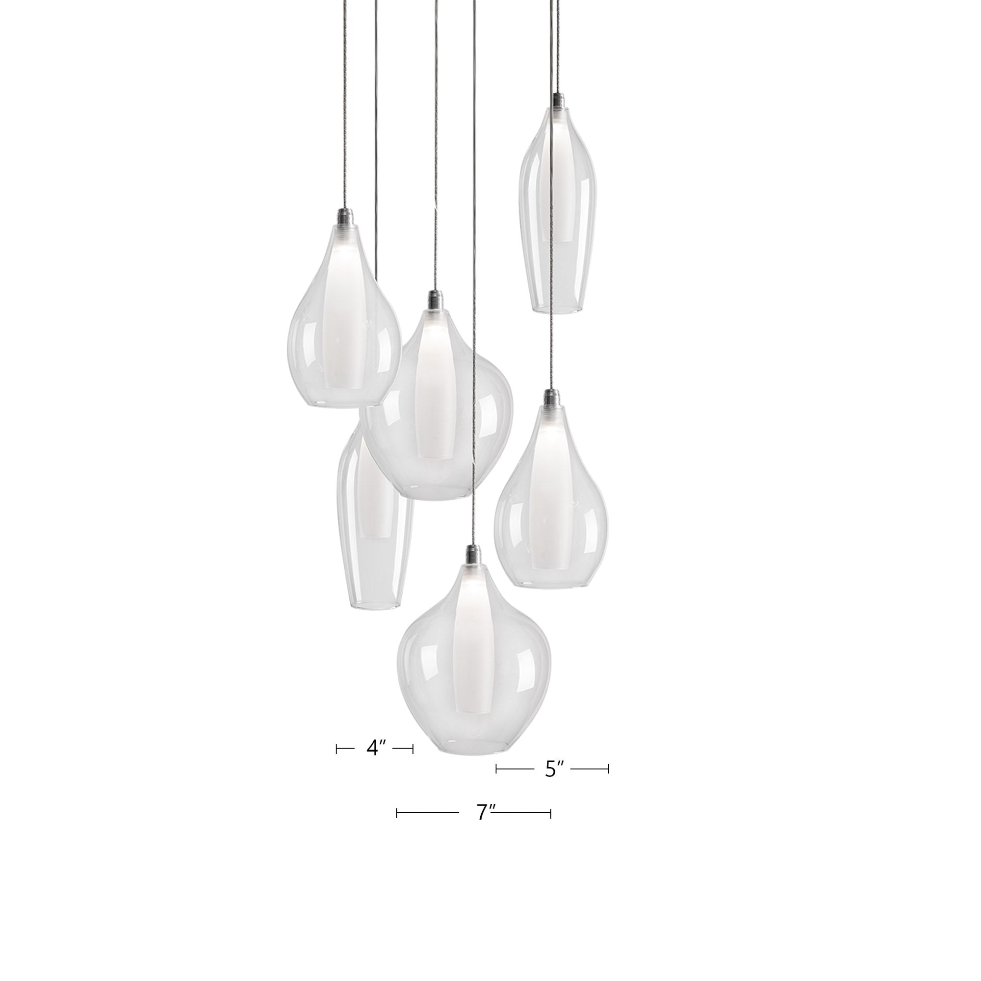 Victoria 6 Head Multi Pendant