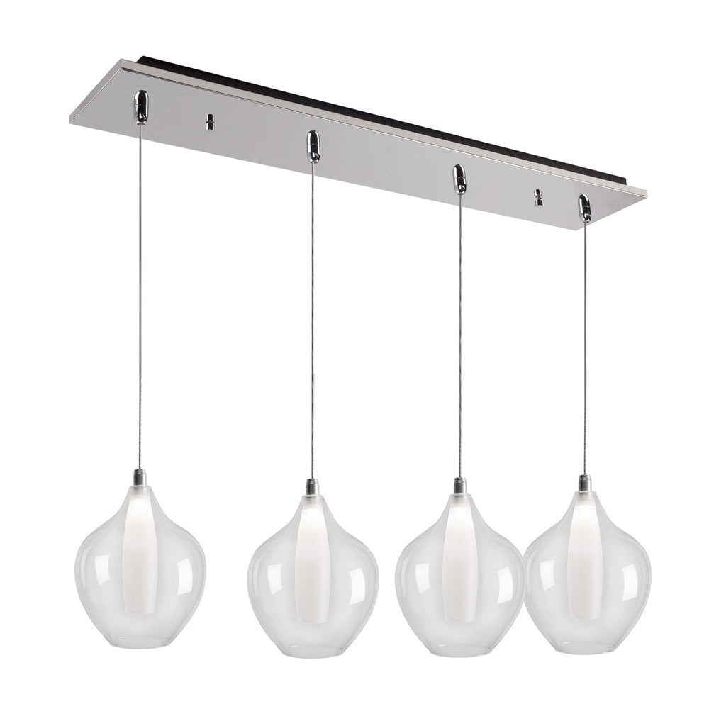 Victoria 7-in 4 Head Multi Pendant — Chrome