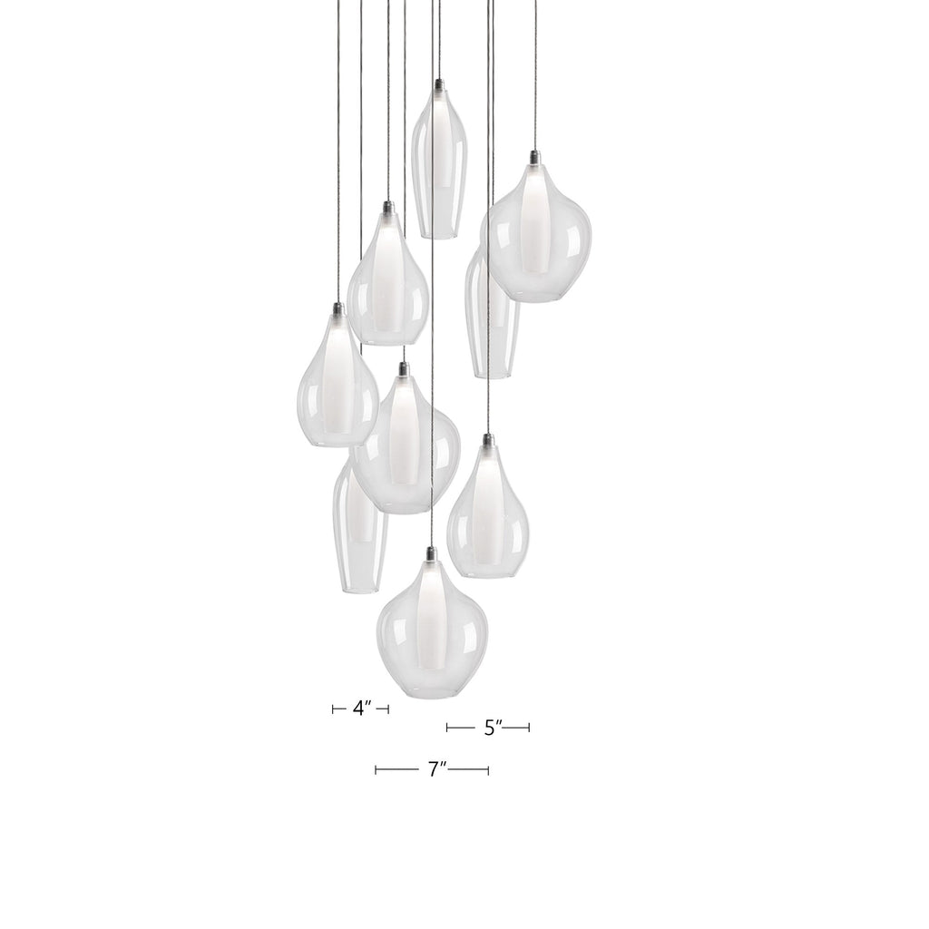 Victoria 9 Head Multi Pendant