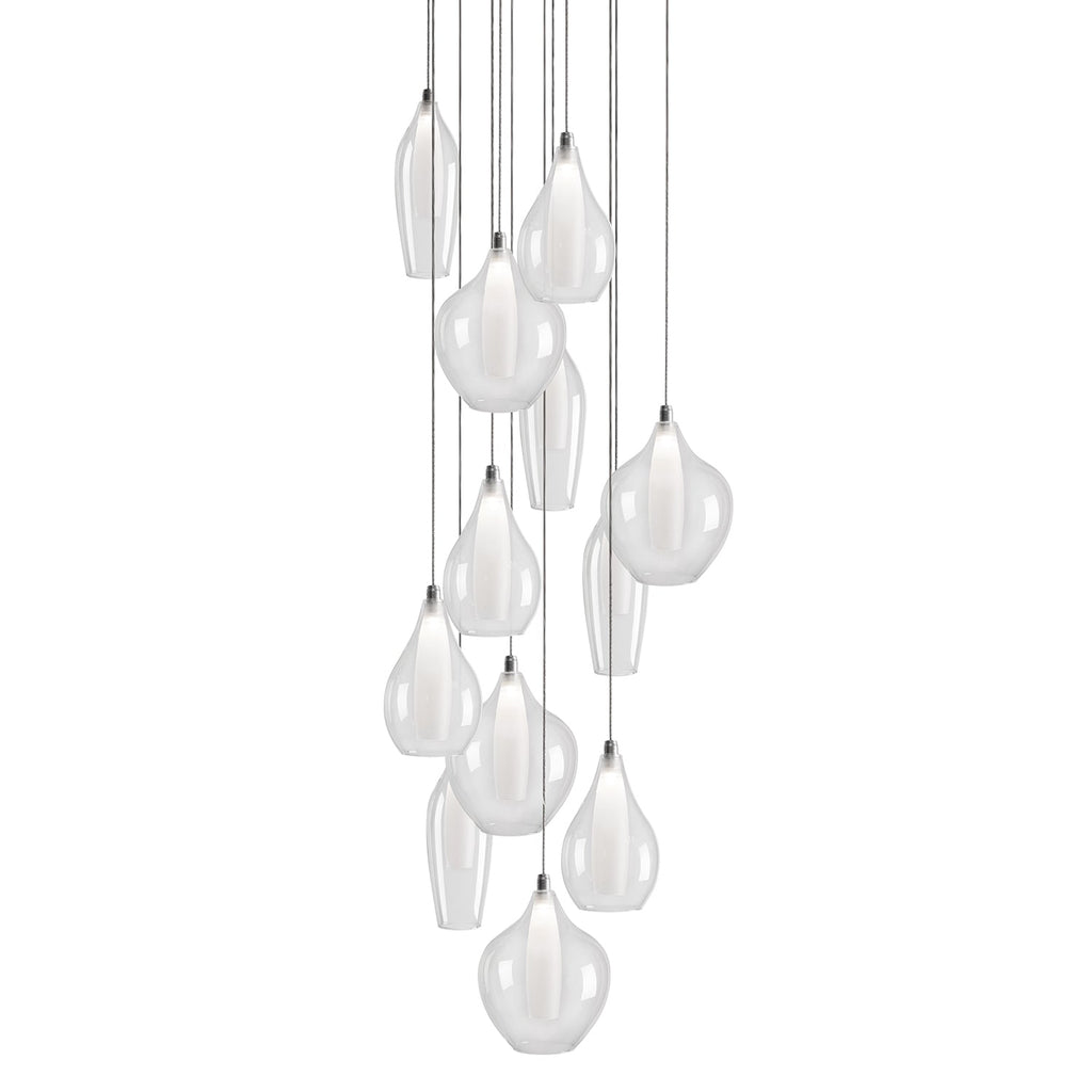 Victoria 12 Head Multi Pendant — Chrome