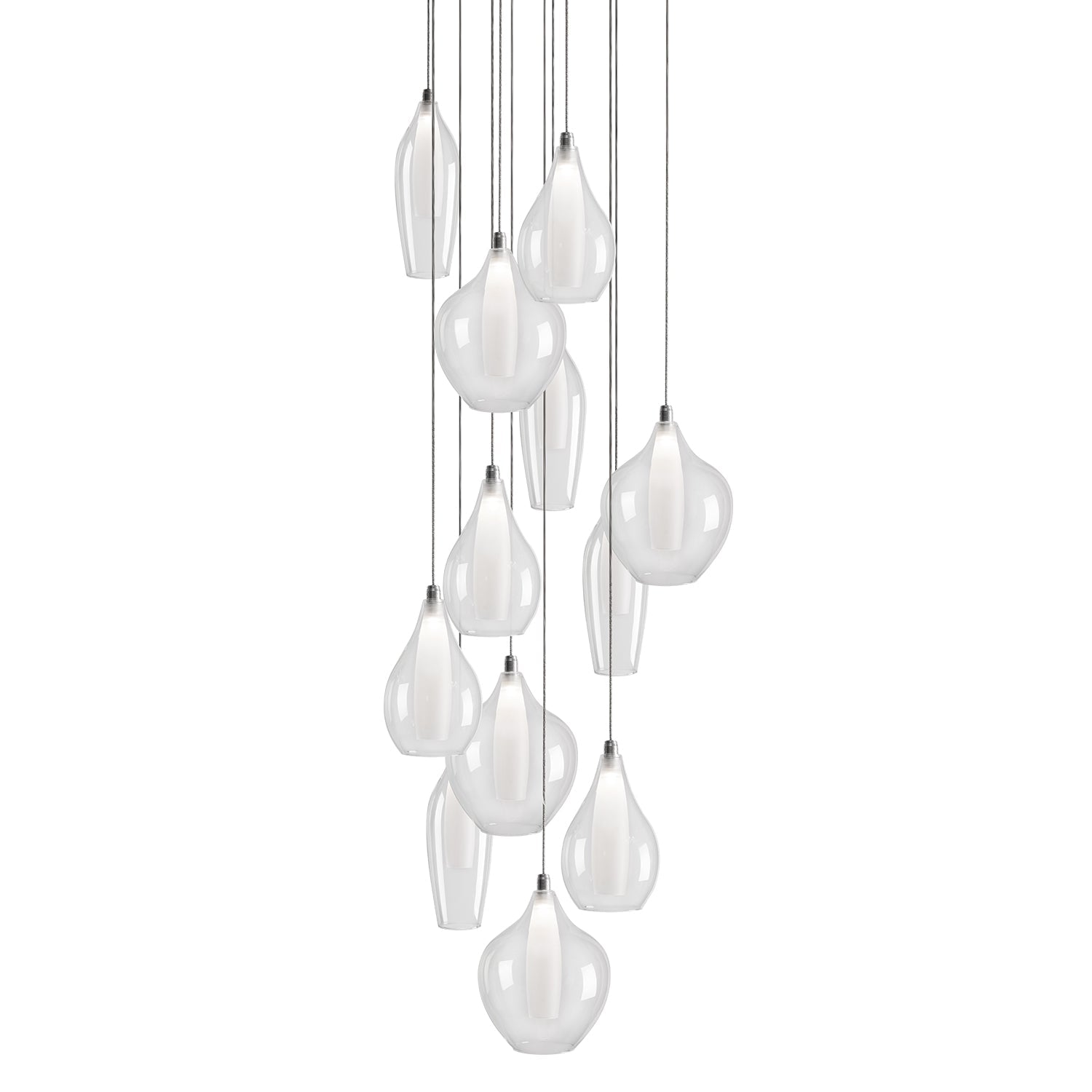 Victoria 12 Head Multi Pendant — Chrome