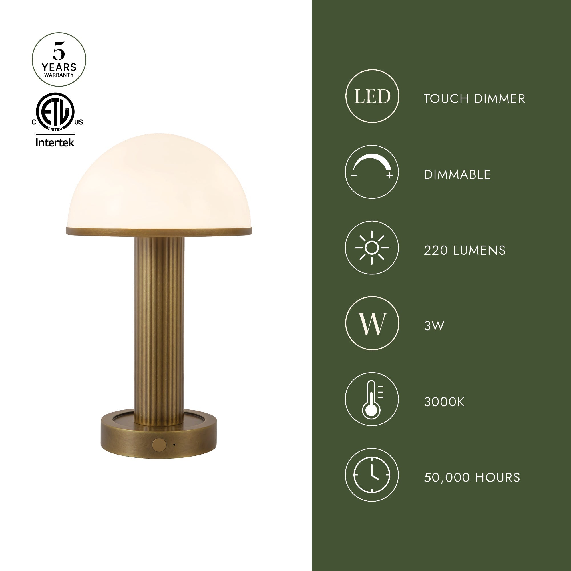 Vienna 5-in Table Lamp