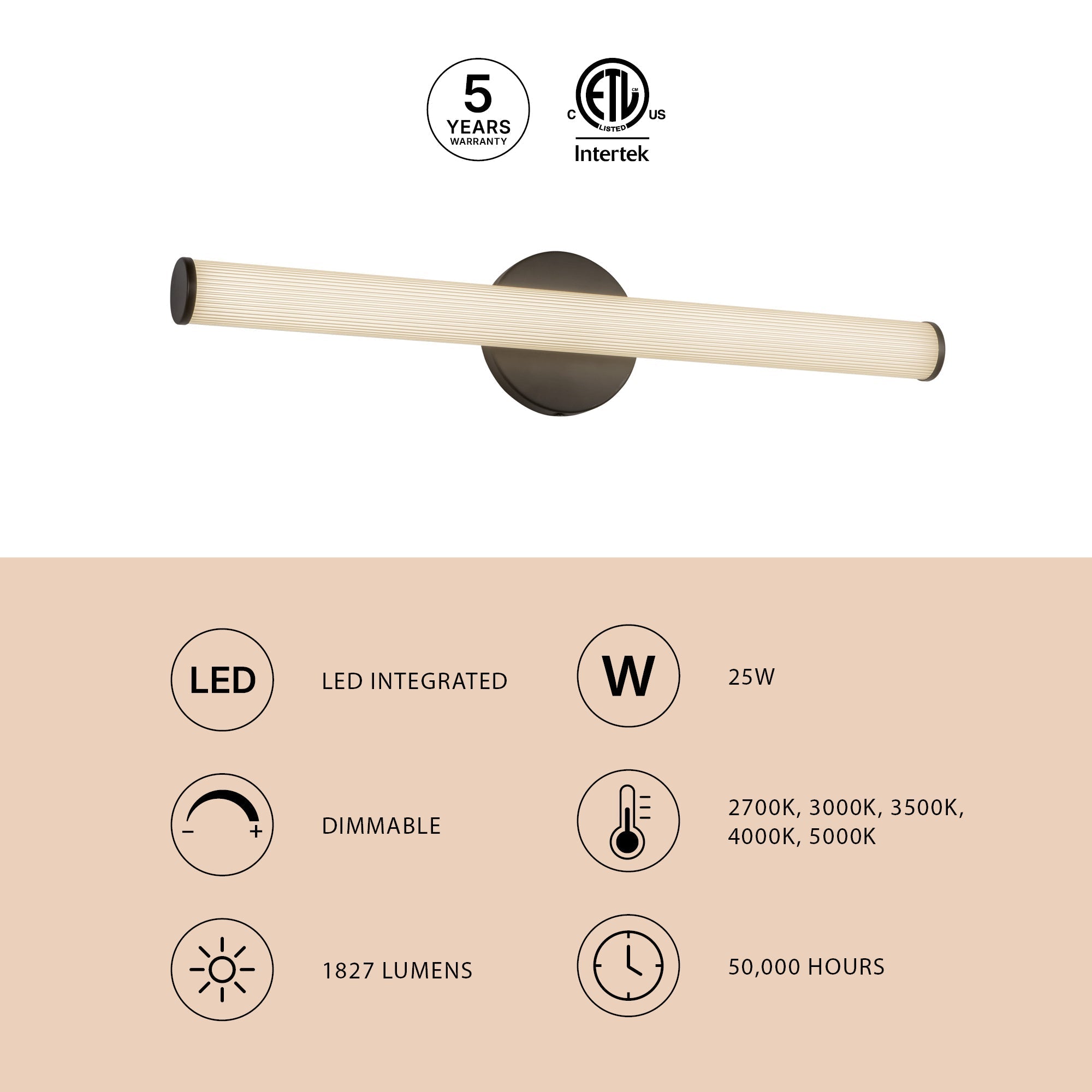 Vire 24-in Wall/Vanity Light