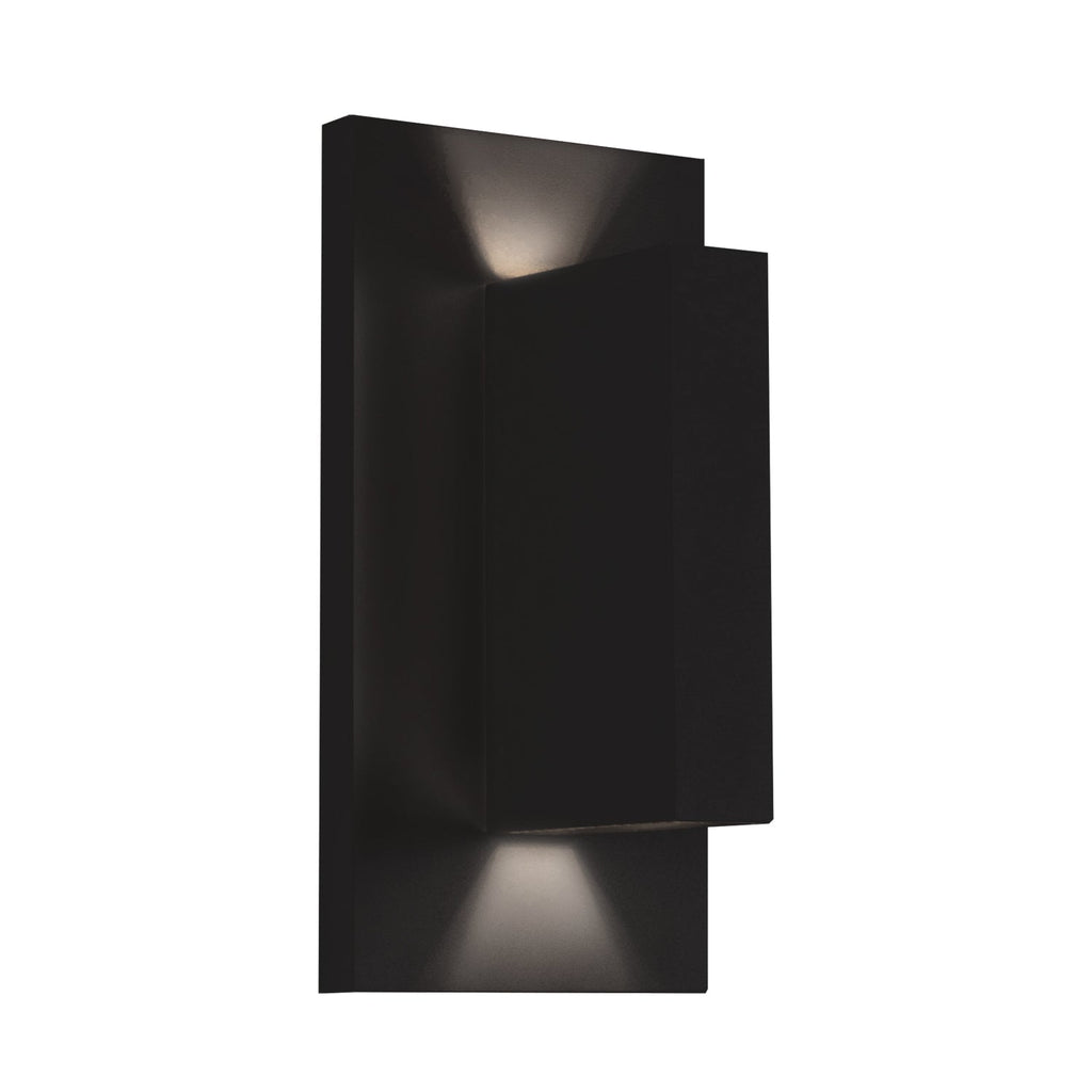Vista 9-in Exterior Wall Sconce — Black