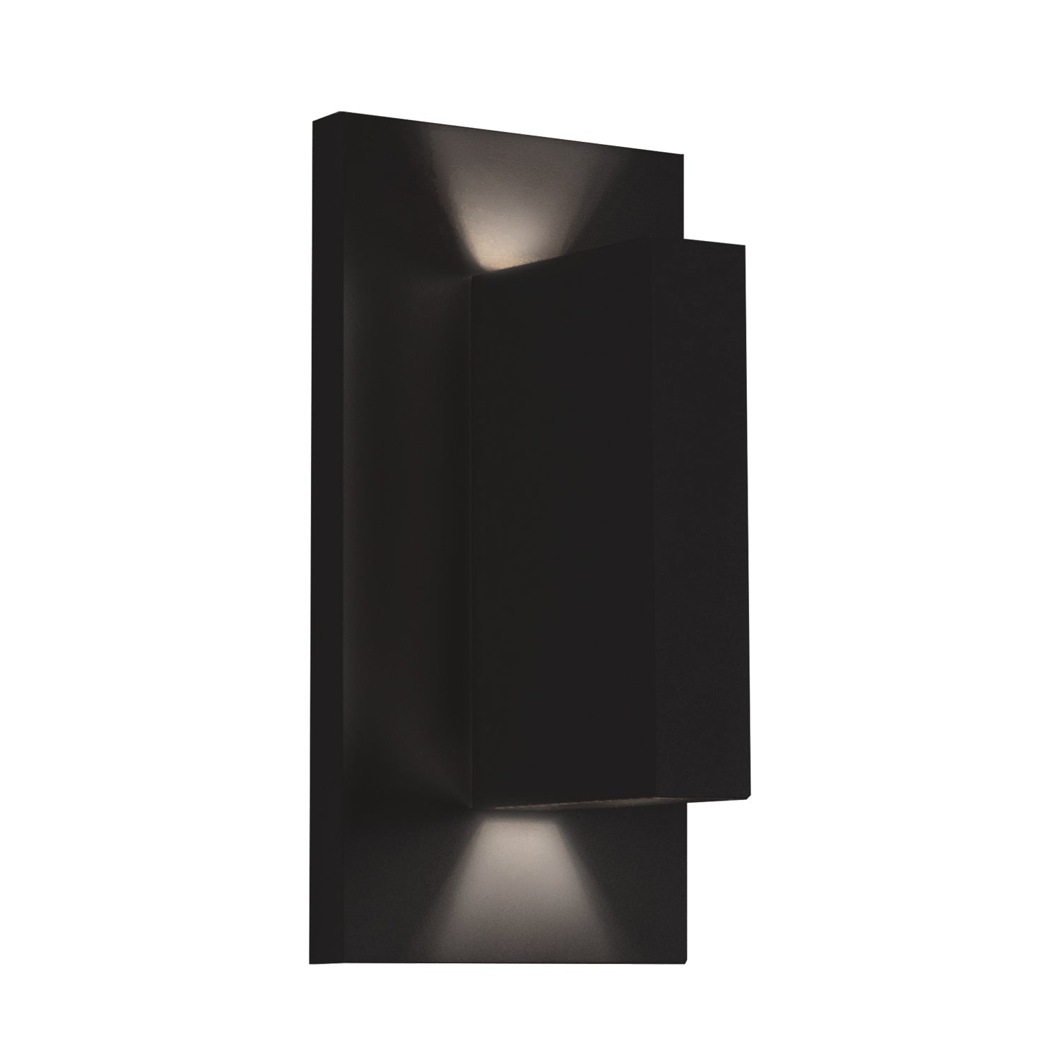 Vista 9-in Exterior Wall Sconce — Black