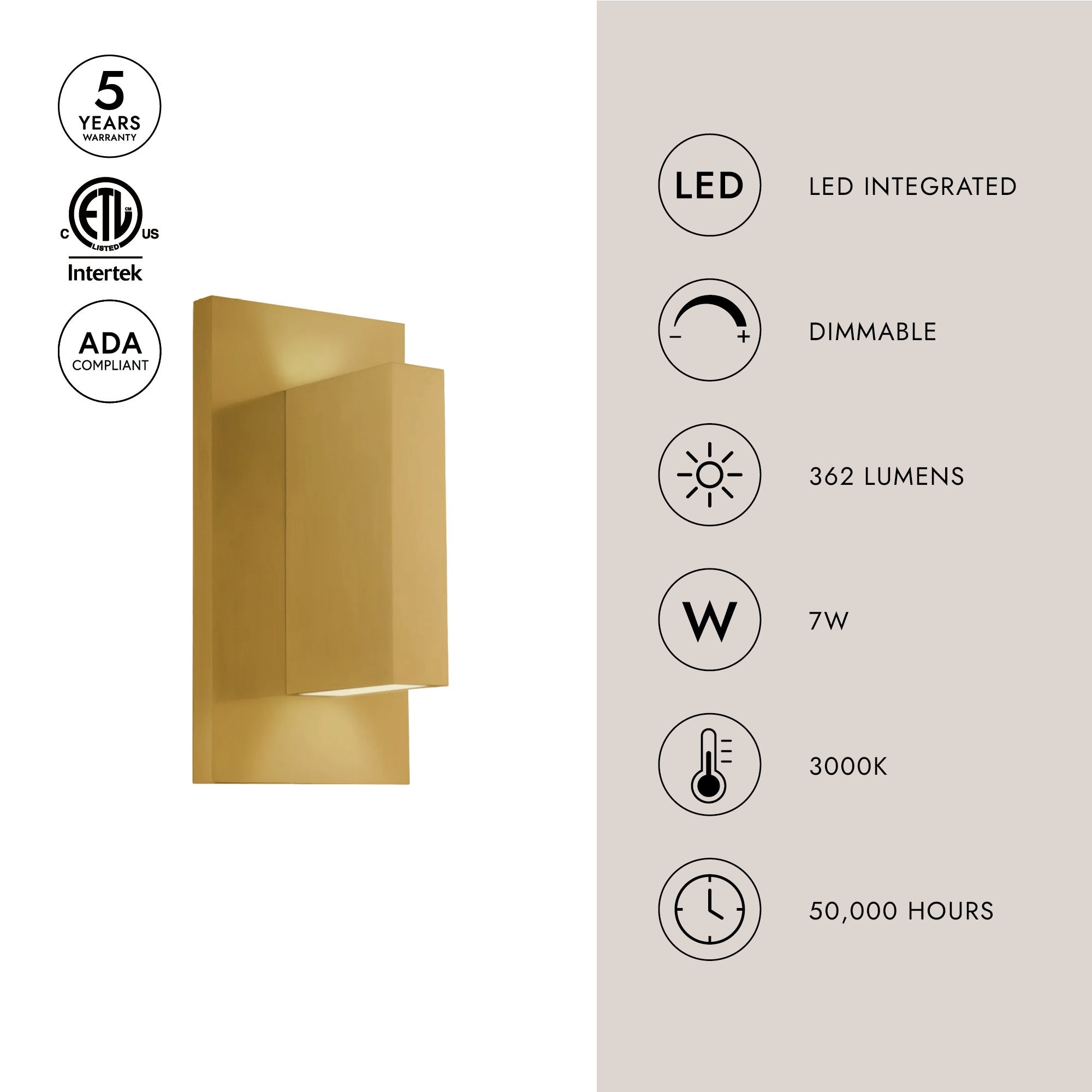 Vista 9-in Exterior Wall Sconce