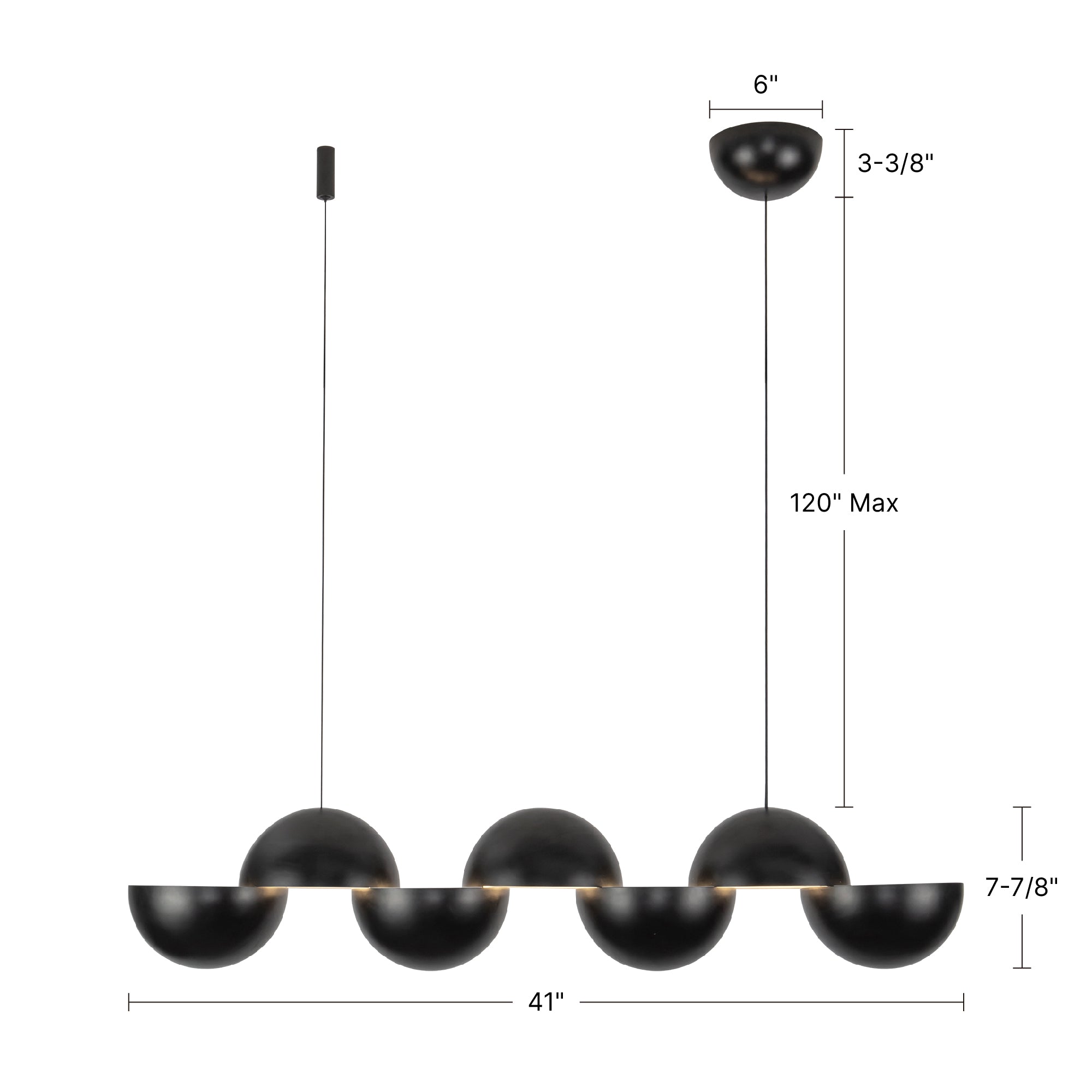 Void 41-in Linear Pendant