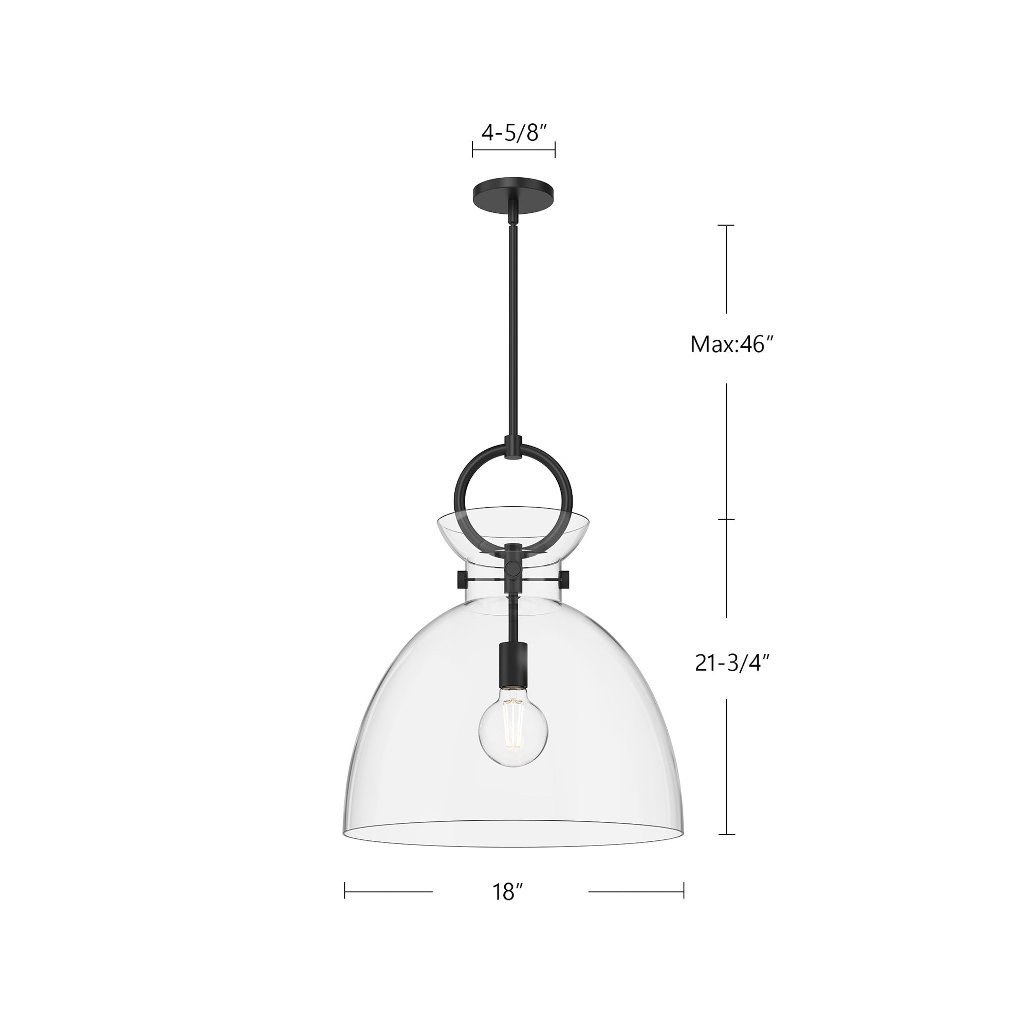 Waldo 18-in Pendant