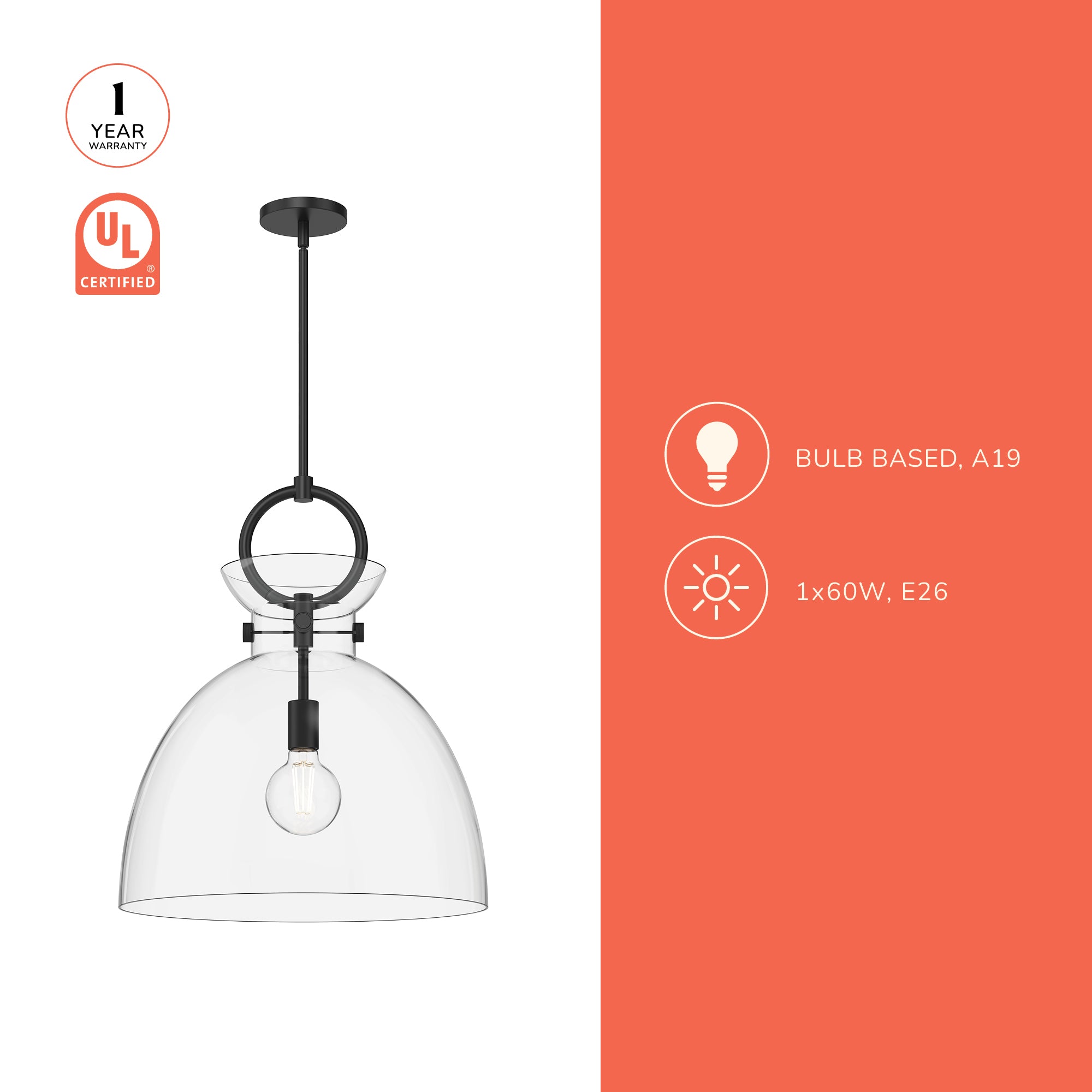 Waldo 18-in Pendant