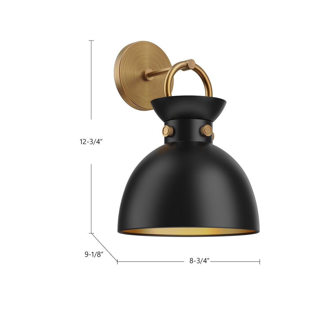 Waldo 9-in Wall/Vanity Light