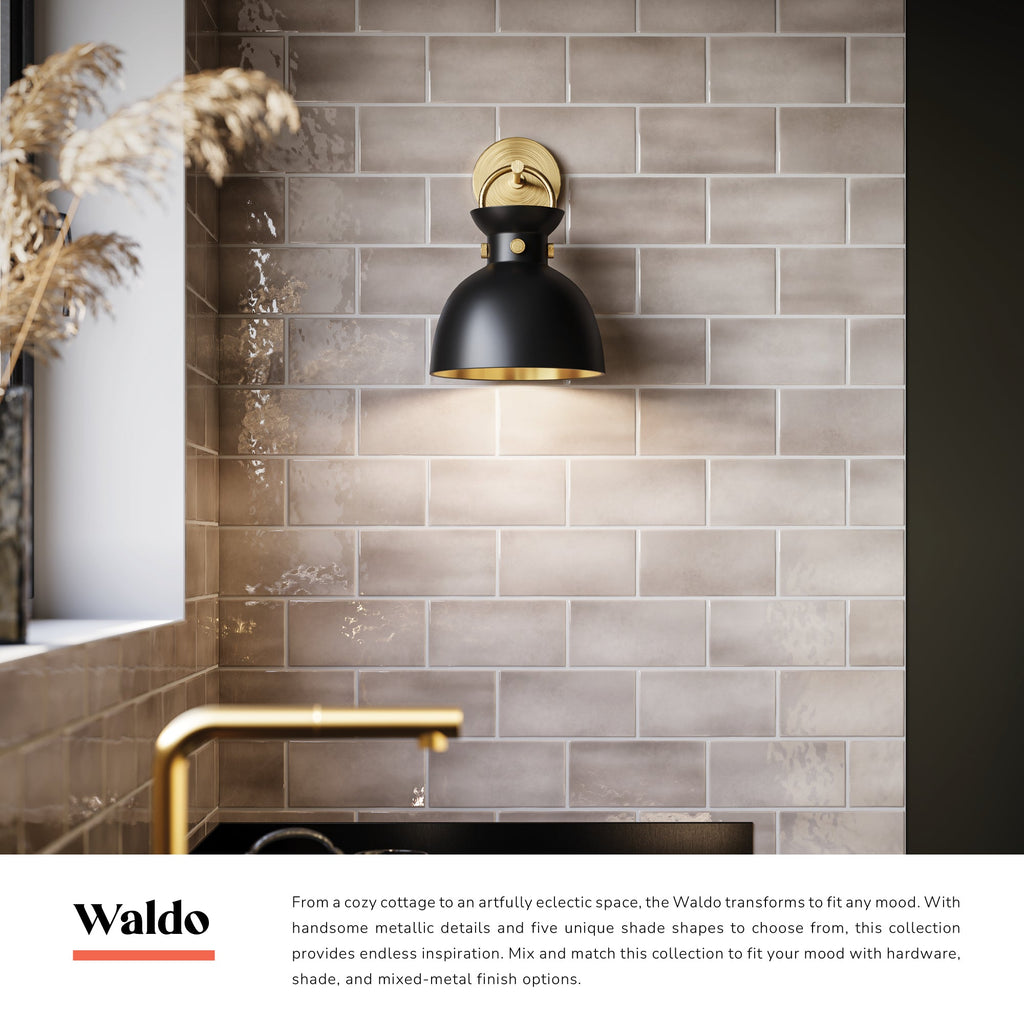 Waldo 9-in Wall/Vanity Light