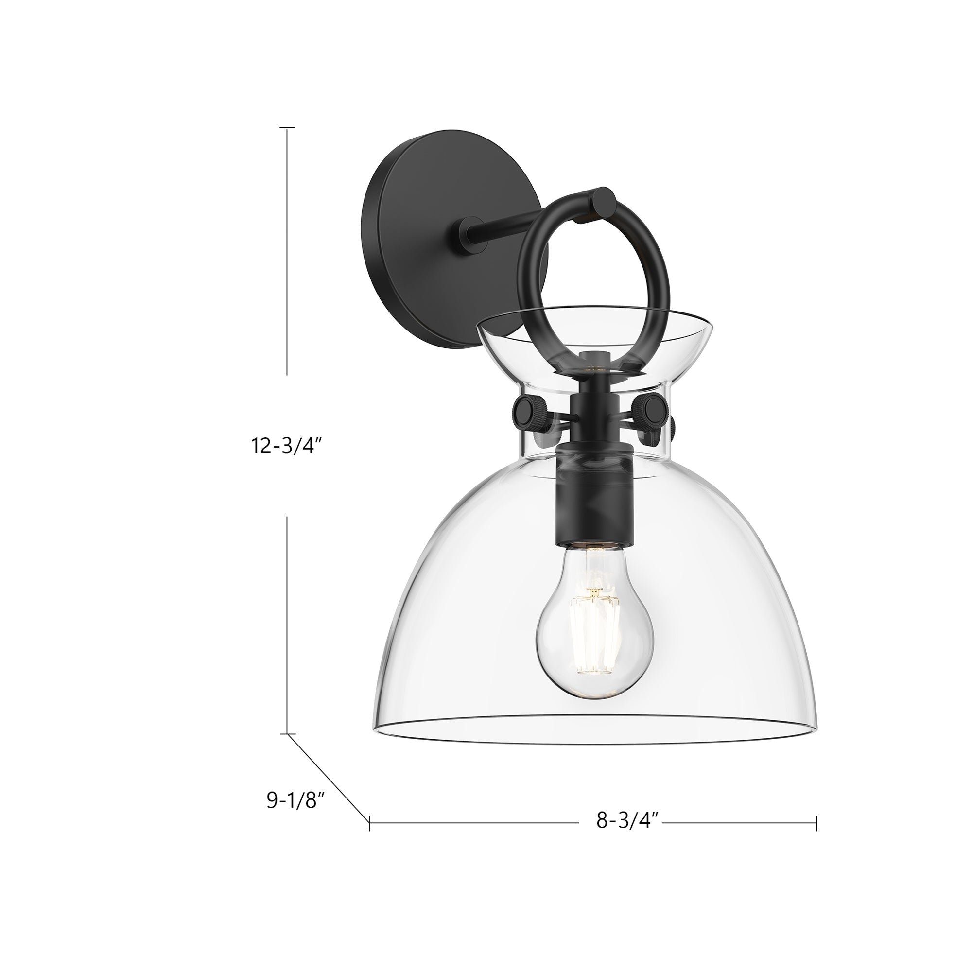 Waldo 9-in Wall/Vanity Light