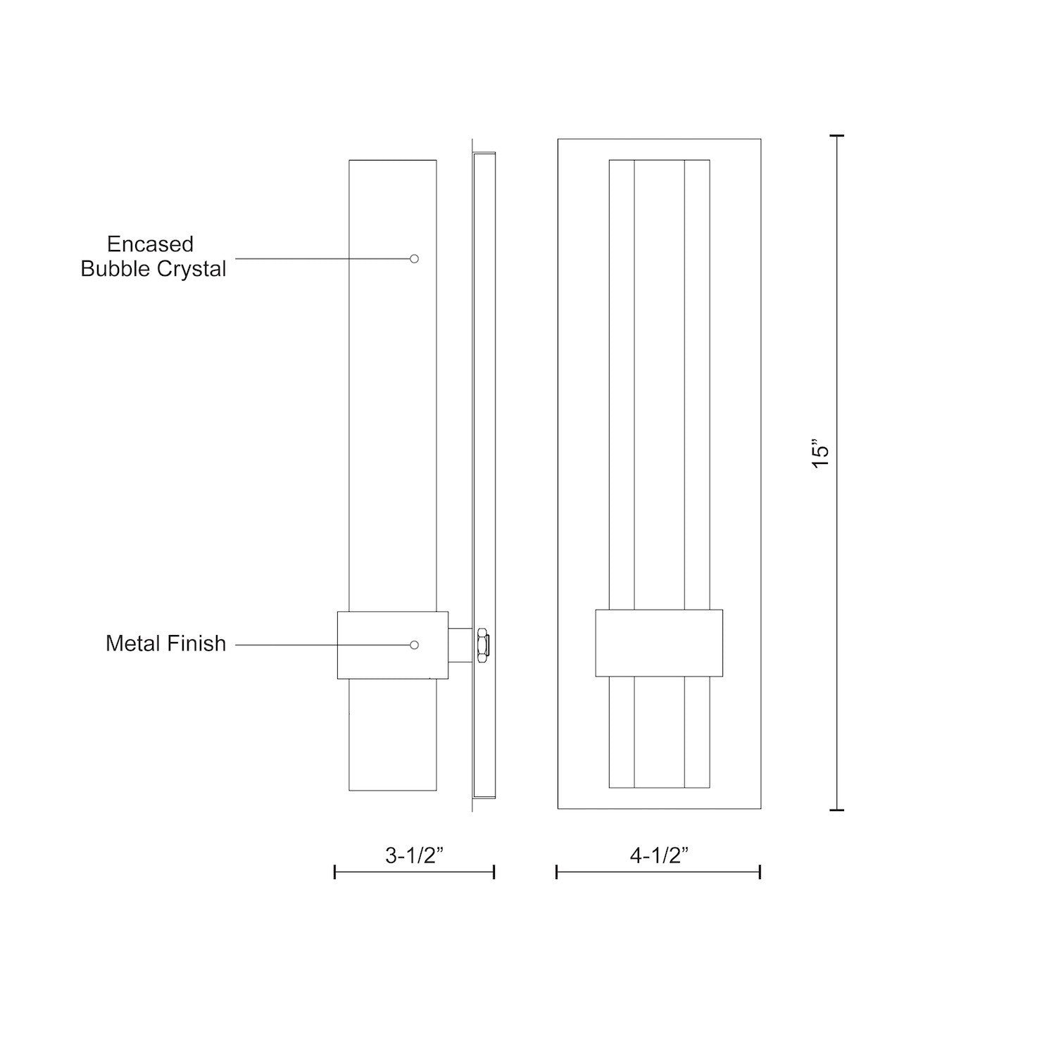 Warwick 15-in Wall Sconce