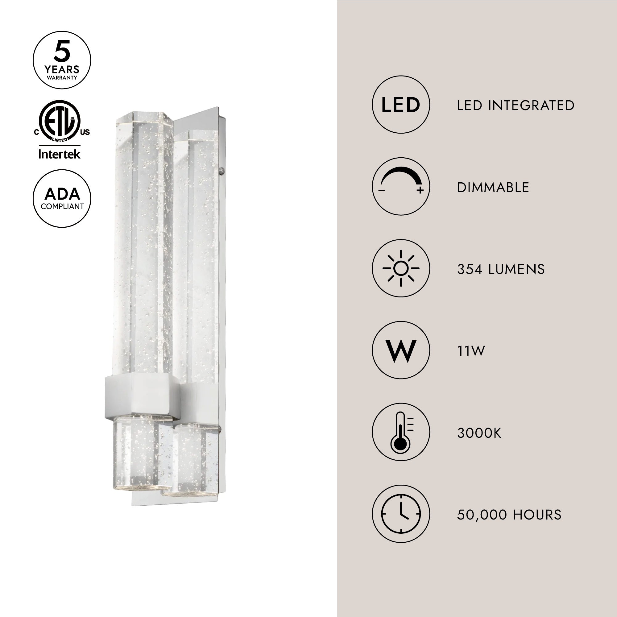 Warwick 15-in Wall Sconce