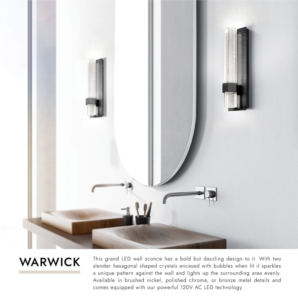 Warwick 15-in Wall Sconce